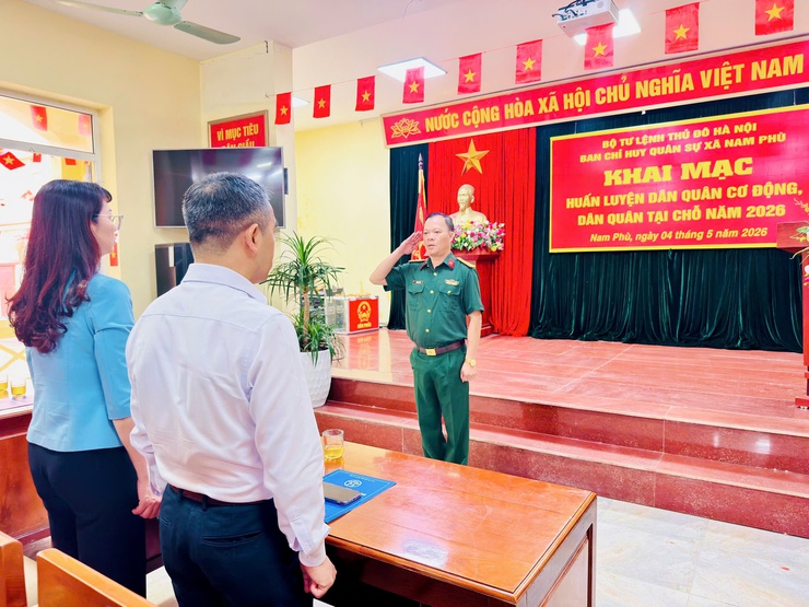 Xã Nam Phù nâng cao chất lượng huấn luyện dân quân, xây dựng lực lượng vững mạnh đáp ứng yêu cầu nhiệm vụ trong giai đoạn mới