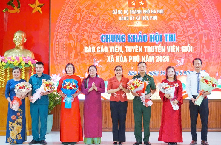 Xã Hòa Phú lan tỏa sức sáng tạo từ Hội thi Báo cáo viên, tuyên truyền viên giỏi năm 2026