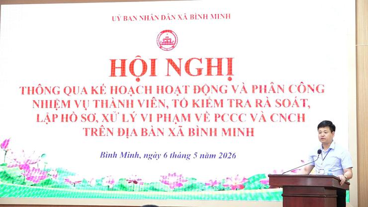 Xã Bình Minh siết chặt quản lý phòng cháy, chữa cháy và cứu nạn, cứu hộ, triển khai đồng bộ rà soát an toàn trên toàn địa bàn