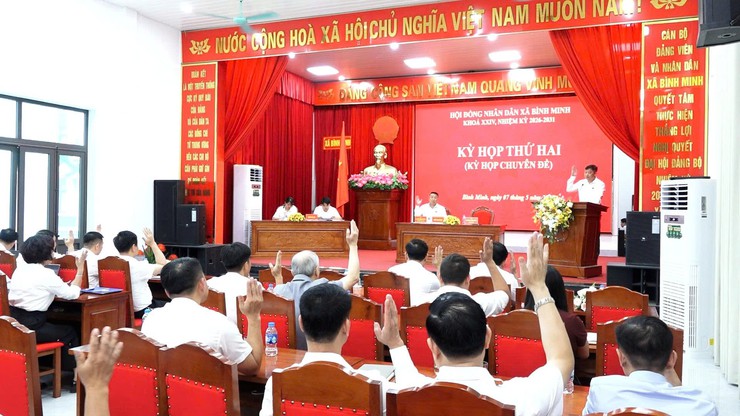 HĐND xã Bình Minh hoàn thiện nền tảng pháp lý, thông qua các nghị quyết quan trọng phục vụ hoạt động toàn khóa
