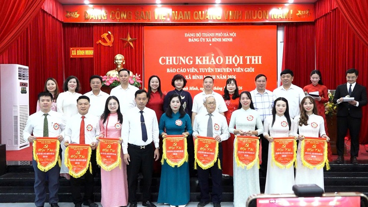 Xã Bình Minh lan tỏa nghị quyết qua Hội thi Báo cáo viên, tuyên truyền viên giỏi năm 2026