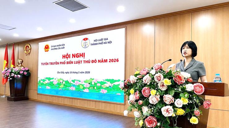 Phường Cầu Giấy nâng cao năng lực triển khai Luật Thủ đô qua hội nghị quán triệt những điểm mới dành cho đội ngũ cán bộ cơ sở