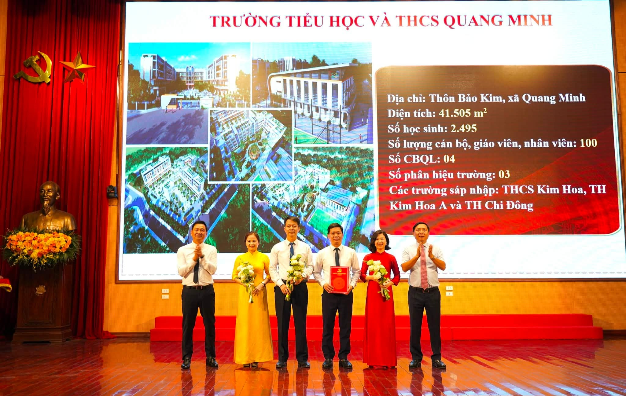 Xã Quang Minh công bố quyết định thành lập các cơ sở giáo dục sau sắp xếp: Tạo động lực nâng cao chất lượng dạy và học