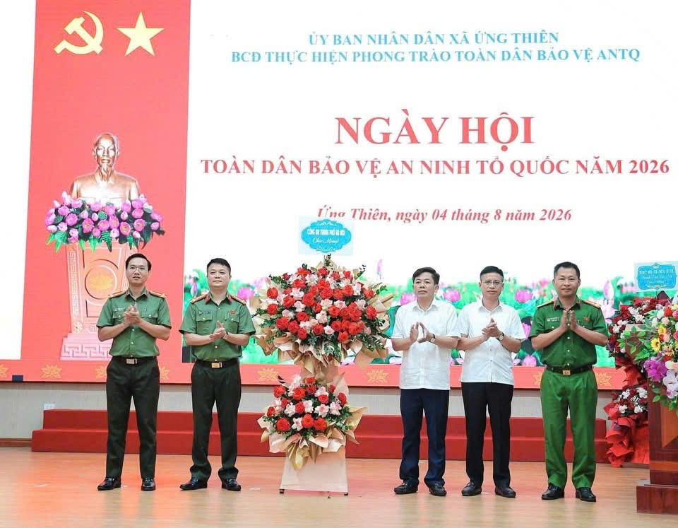 Xã Ứng Thiên lan tỏa sức mạnh toàn dân trong xây dựng thế trận an ninh vững chắc từ cơ sở