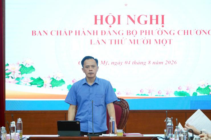 Phường Chương Mỹ thống nhất kiện toàn tổ chức Đảng trong trường học, nâng cao năng lực lãnh đạo sau sắp xếp