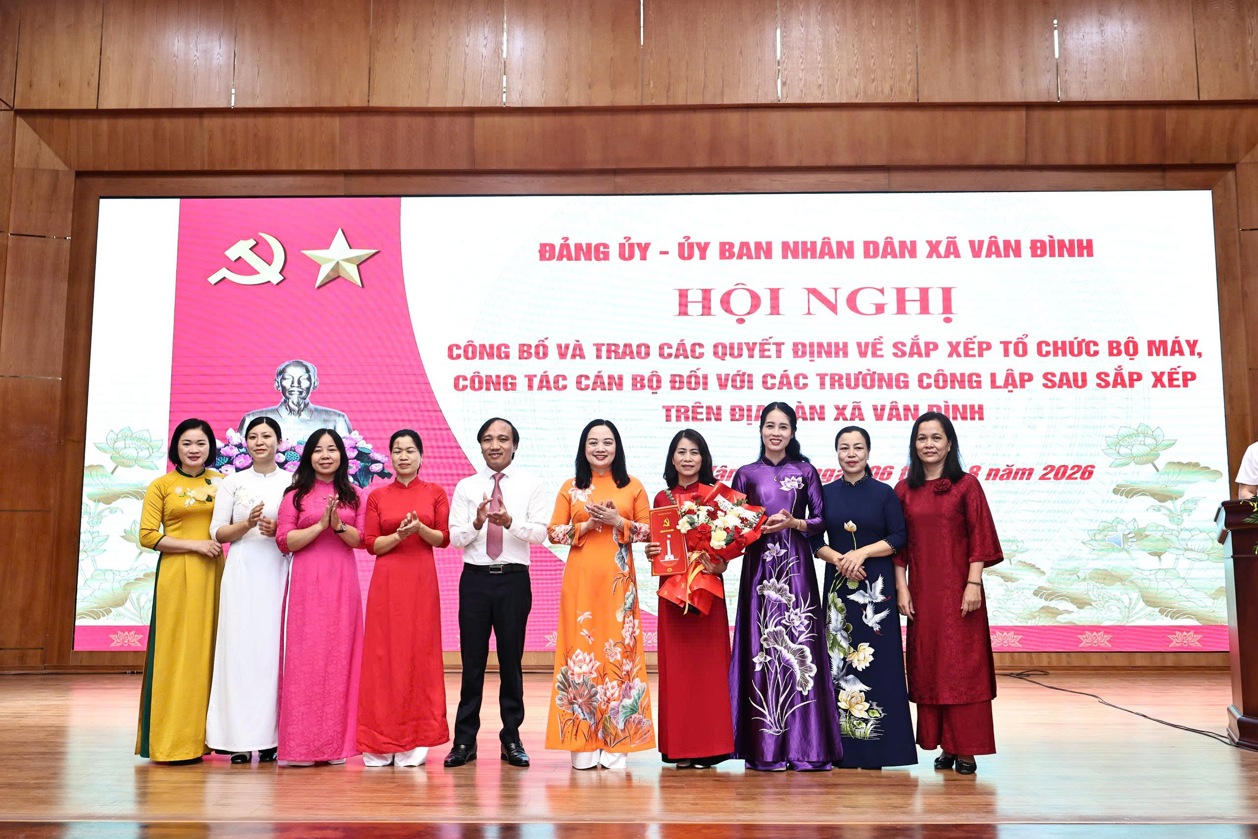 Xã Vân Đình hoàn thành sắp xếp hệ thống trường công lập, kiện toàn đội ngũ cán bộ quản lý