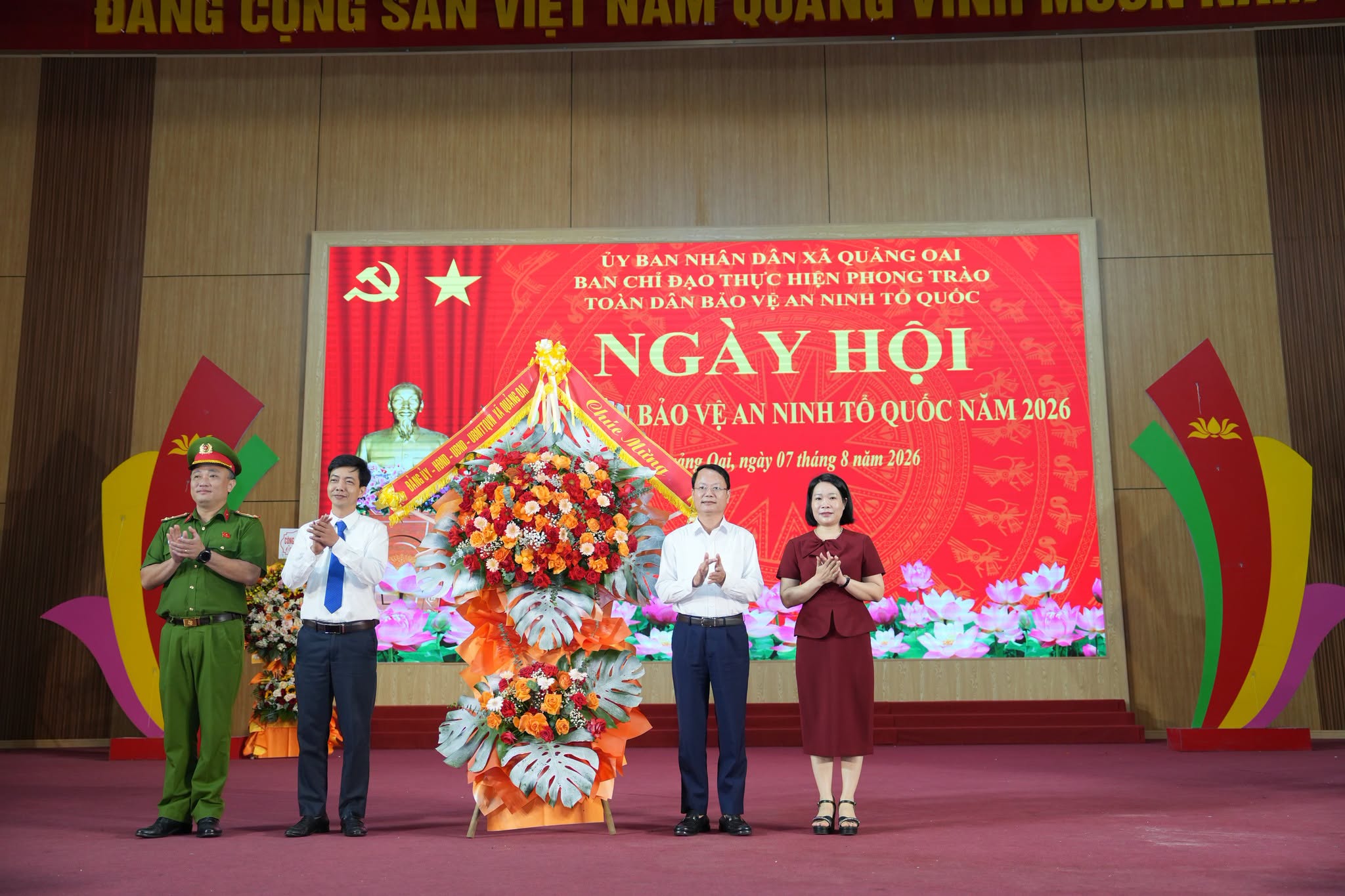 Xã Quảng Oai phát huy sức mạnh toàn dân, xây dựng thế trận an ninh nhân dân vững chắc 