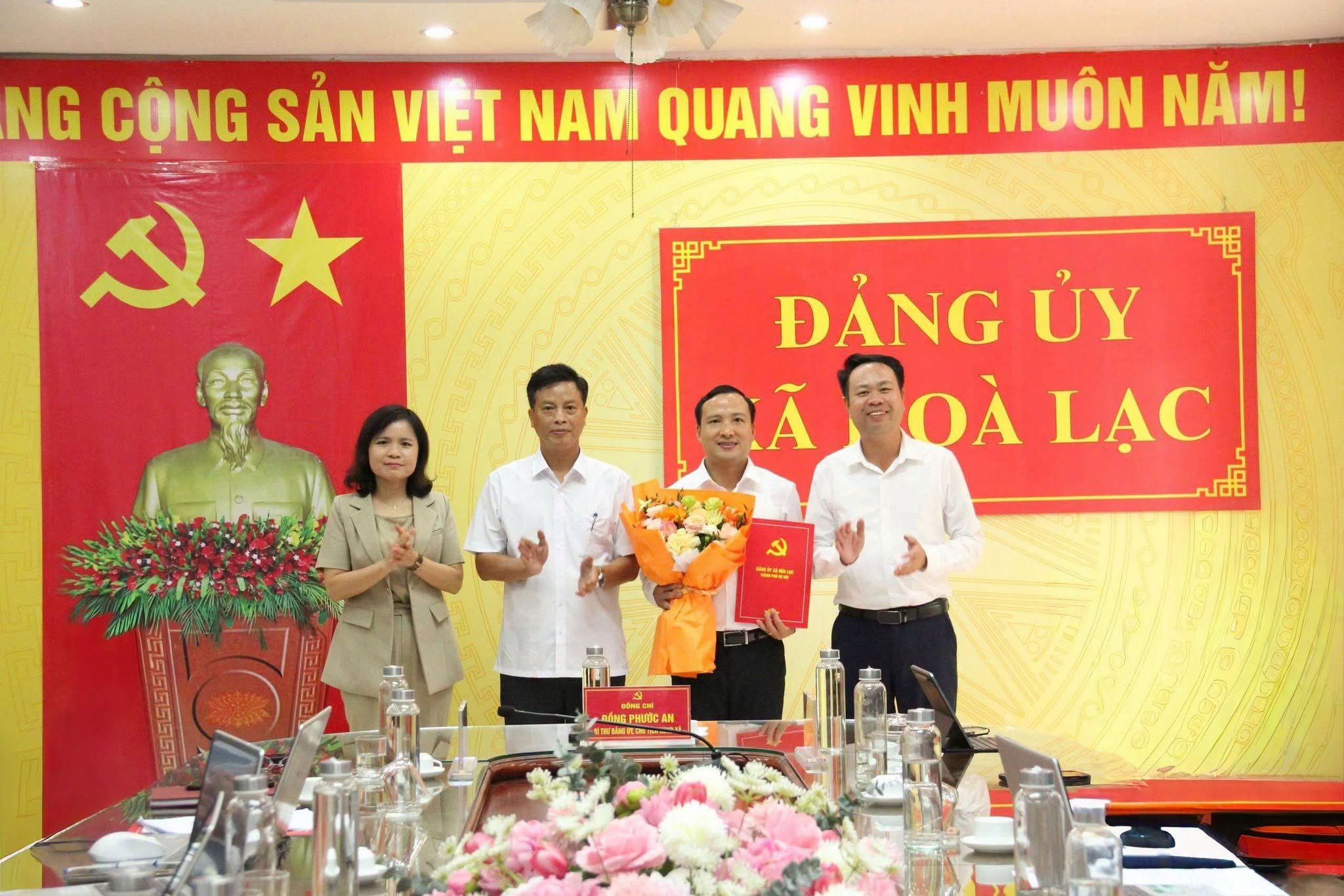 Xã Hòa Lạc kiện toàn lãnh đạo Ủy ban Kiểm tra Đảng ủy, tăng cường năng lực công tác kiểm tra, giám sát