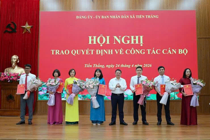 Xã Tiến Thắng kiện toàn đội ngũ cán bộ, tăng sức mạnh bộ máy từ cơ sở