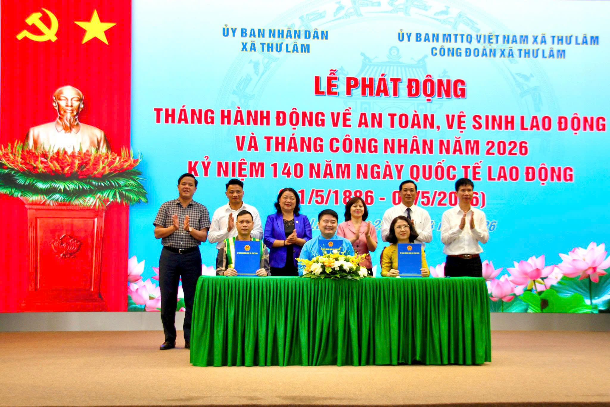 Xã Thư Lâm phát động Tháng hành động về an toàn, vệ sinh lao động, lan tỏa văn hóa an toàn trong sản xuất