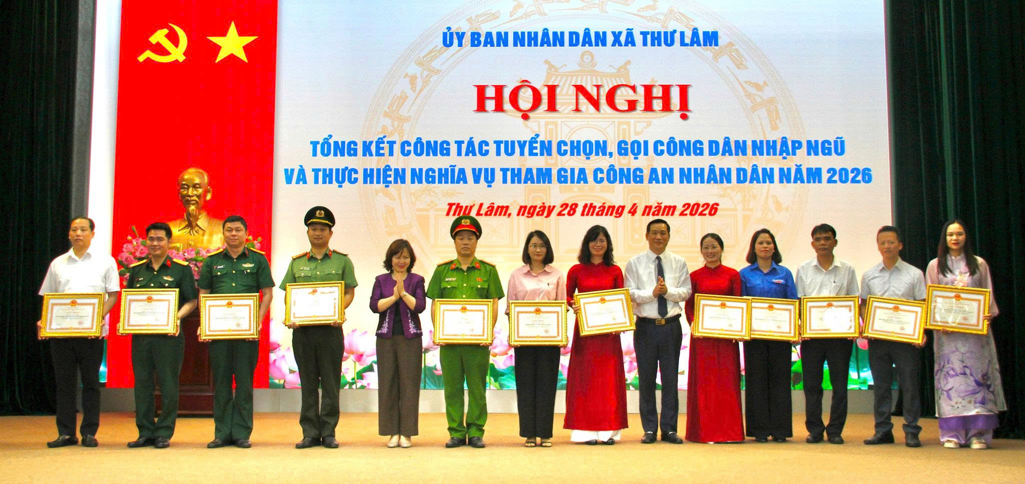 Xã Thư Lâm hoàn thành 100% chỉ tiêu giao quân, nâng chất nguồn lực cho nhiệm vụ quốc phòng, an ninh