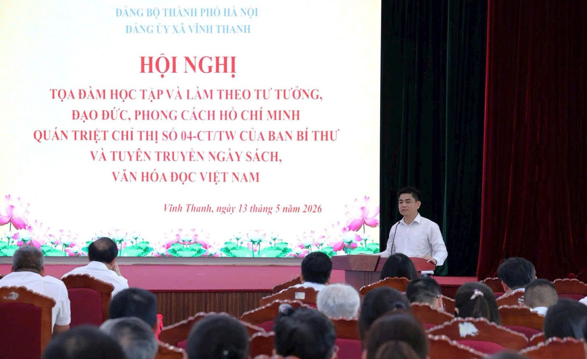 Xã Vĩnh Thanh lan tỏa văn hóa đọc, bồi đắp trách nhiệm nêu gương của cán bộ, đảng viên