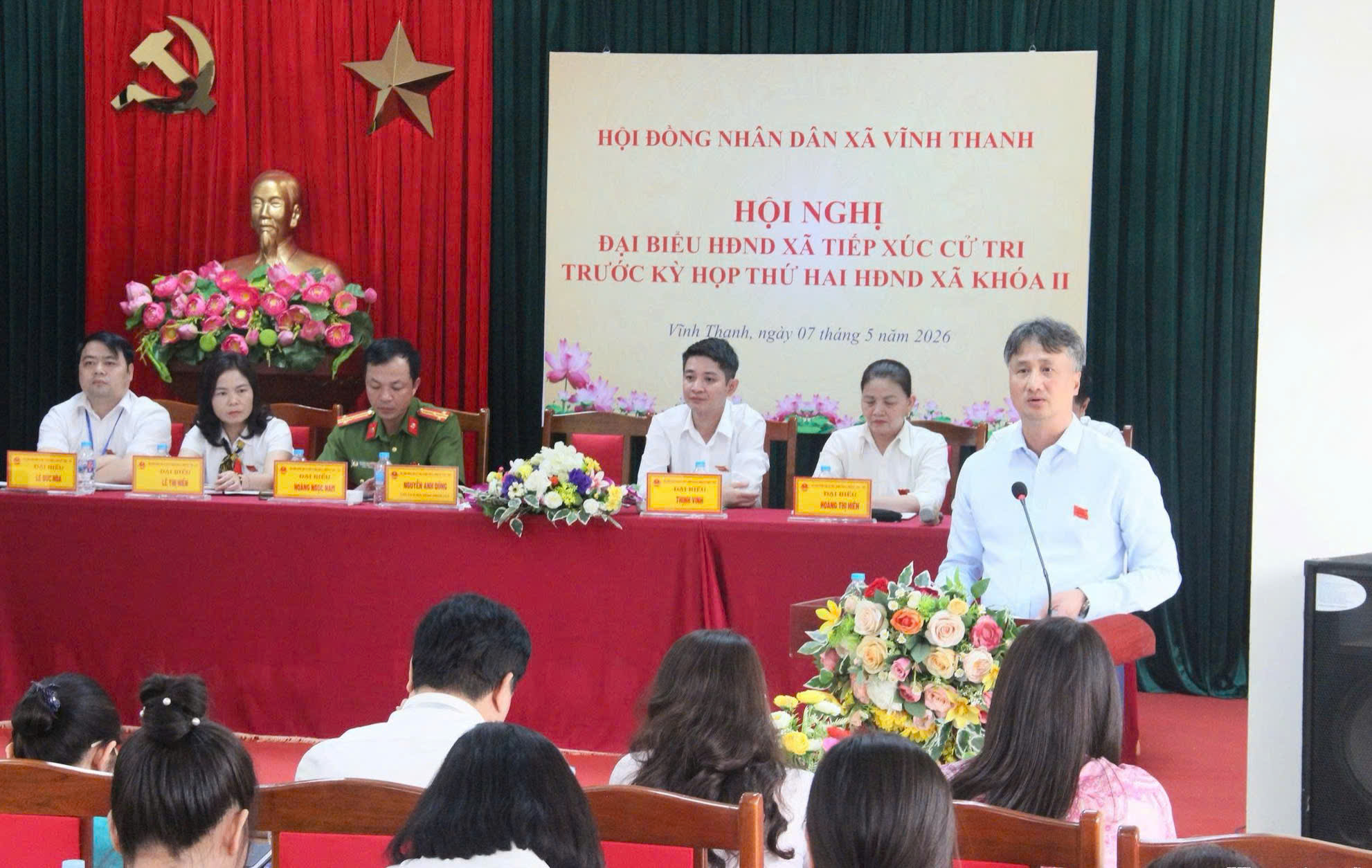 Xã Vĩnh Thanh lắng nghe cử tri, gắn trách nhiệm giải quyết kiến nghị với từng cơ quan, đơn vị