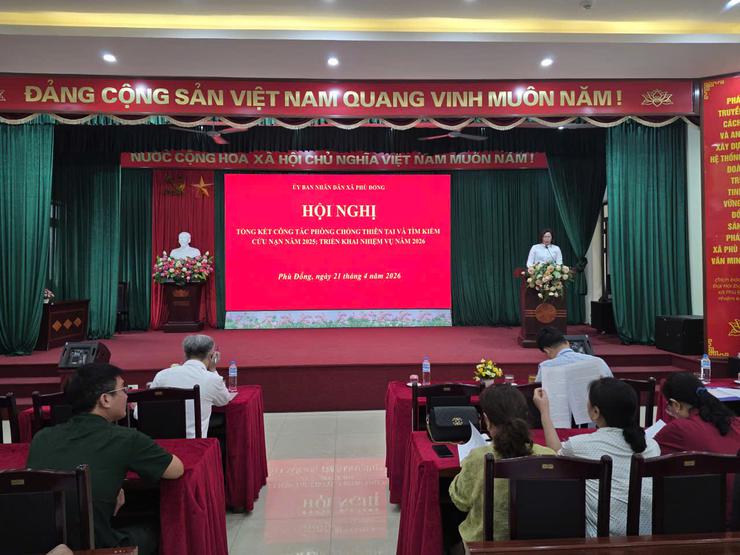 Xã Phù Đổng chủ động hoàn thiện phương án phòng, chống thiên tai, sẵn sàng ứng phó trước mùa mưa bão năm 2026