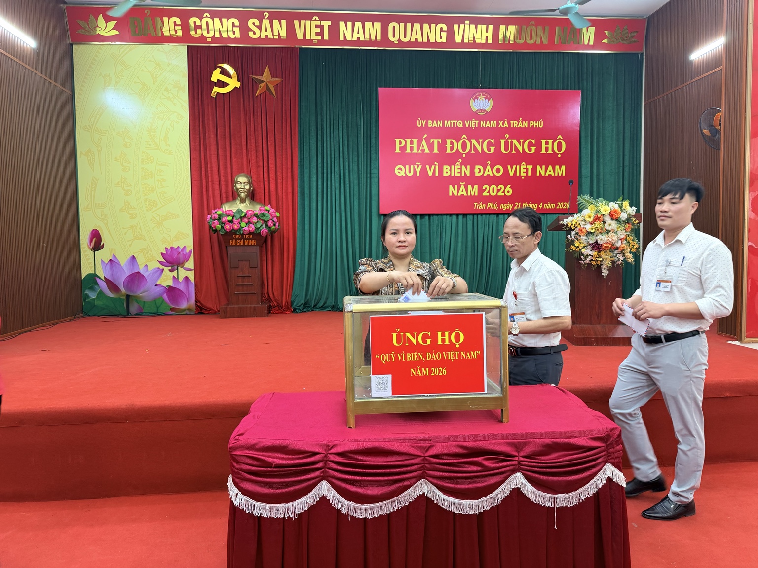 Xã Trần Phú lan tỏa tinh thần hướng về biển, đảo qua đợt phát động Quỹ “Vì biển, đảo Việt Nam” năm 2026