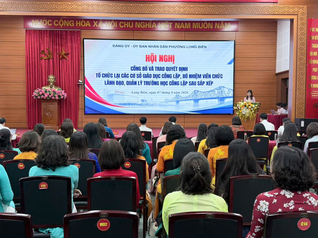 Phường Long Biên tinh gọn 17 cơ sở giáo dục còn 7 trường, kiện toàn bộ máy cho năm học mới