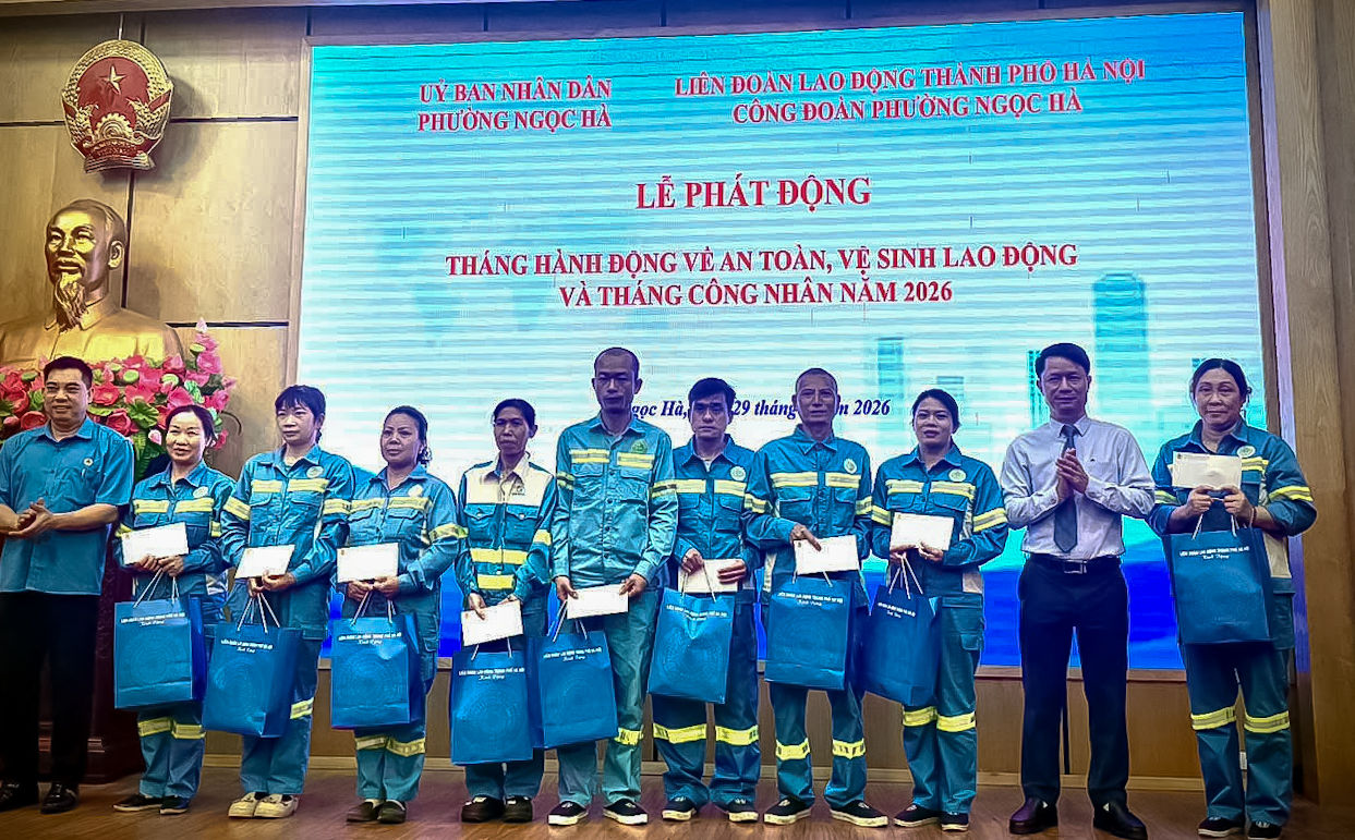 Phường Ngọc Hà lan tỏa văn hóa an toàn, chăm lo thiết thực cho người lao động