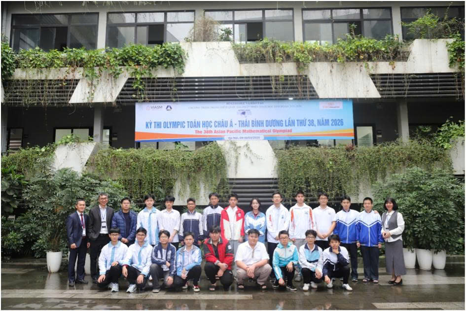 Trường THPT chuyên Hà Nội - Amsterdam ghi dấu ấn tại Olympic Toán học châu Á - Thái Bình Dương 2026