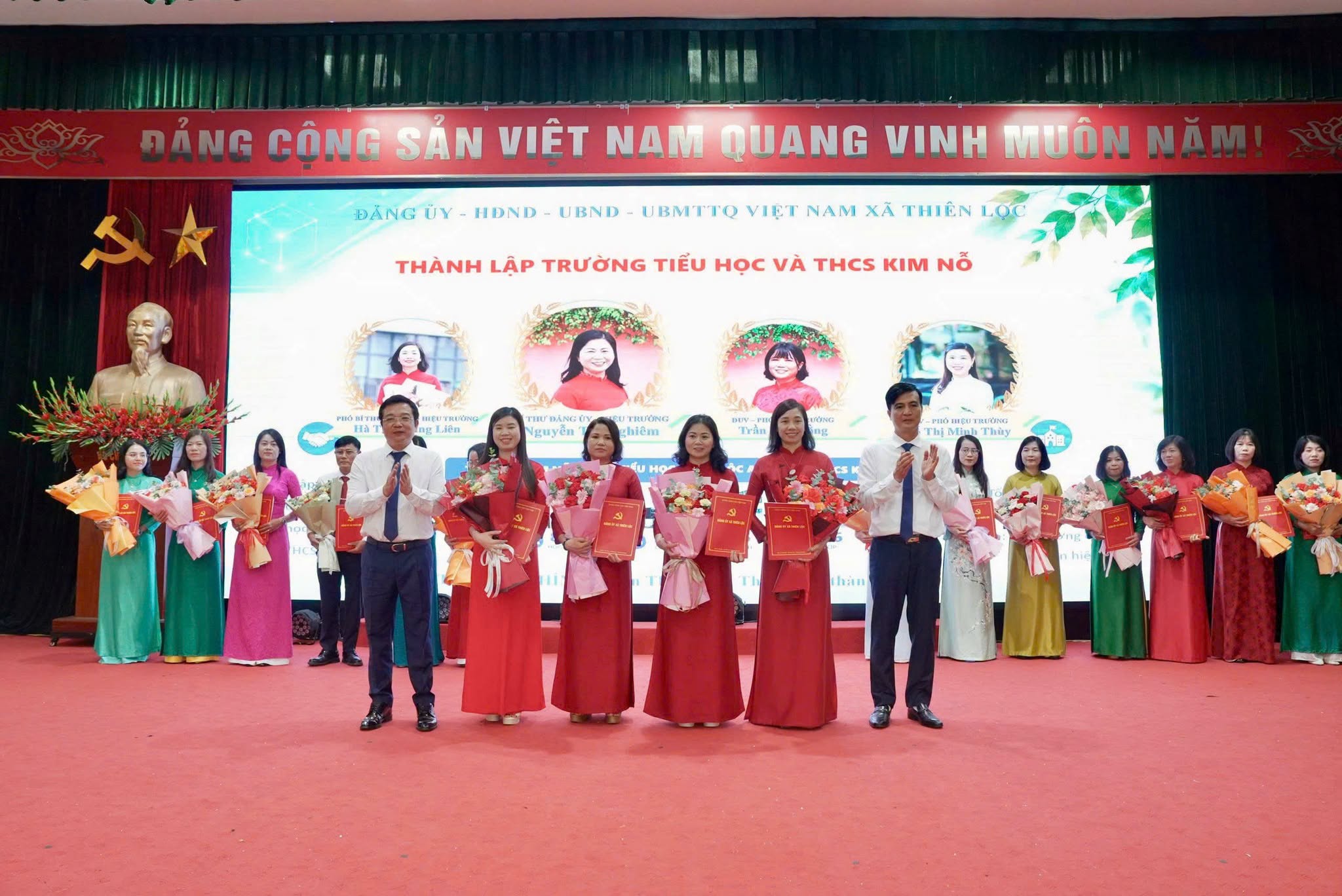 Xã Thiên Lộc công bố thành lập 7 trường công lập mới