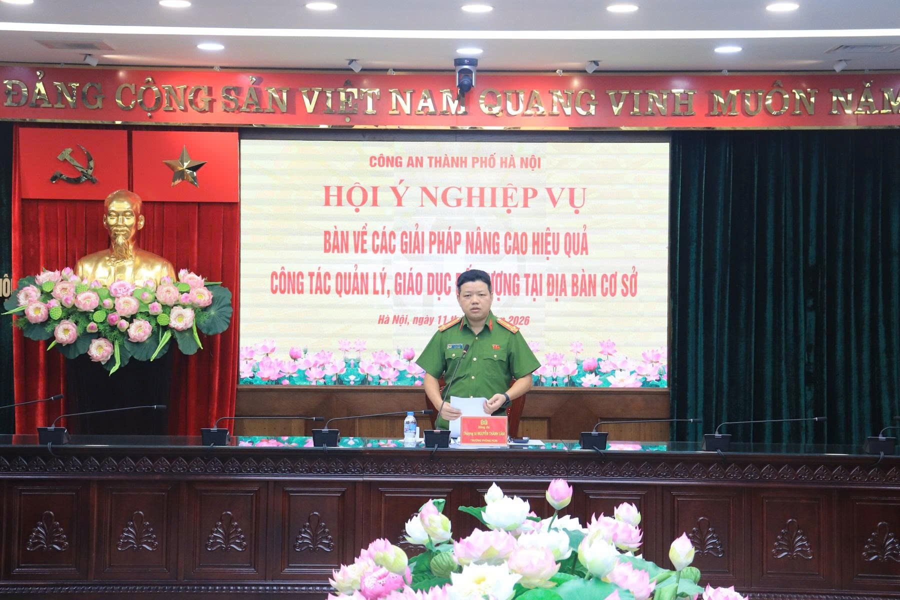 Công an thành phố Hà Nội thống nhất nhiều giải pháp nâng cao hiệu quả quản lý, giáo dục đối tượng tại cơ sở