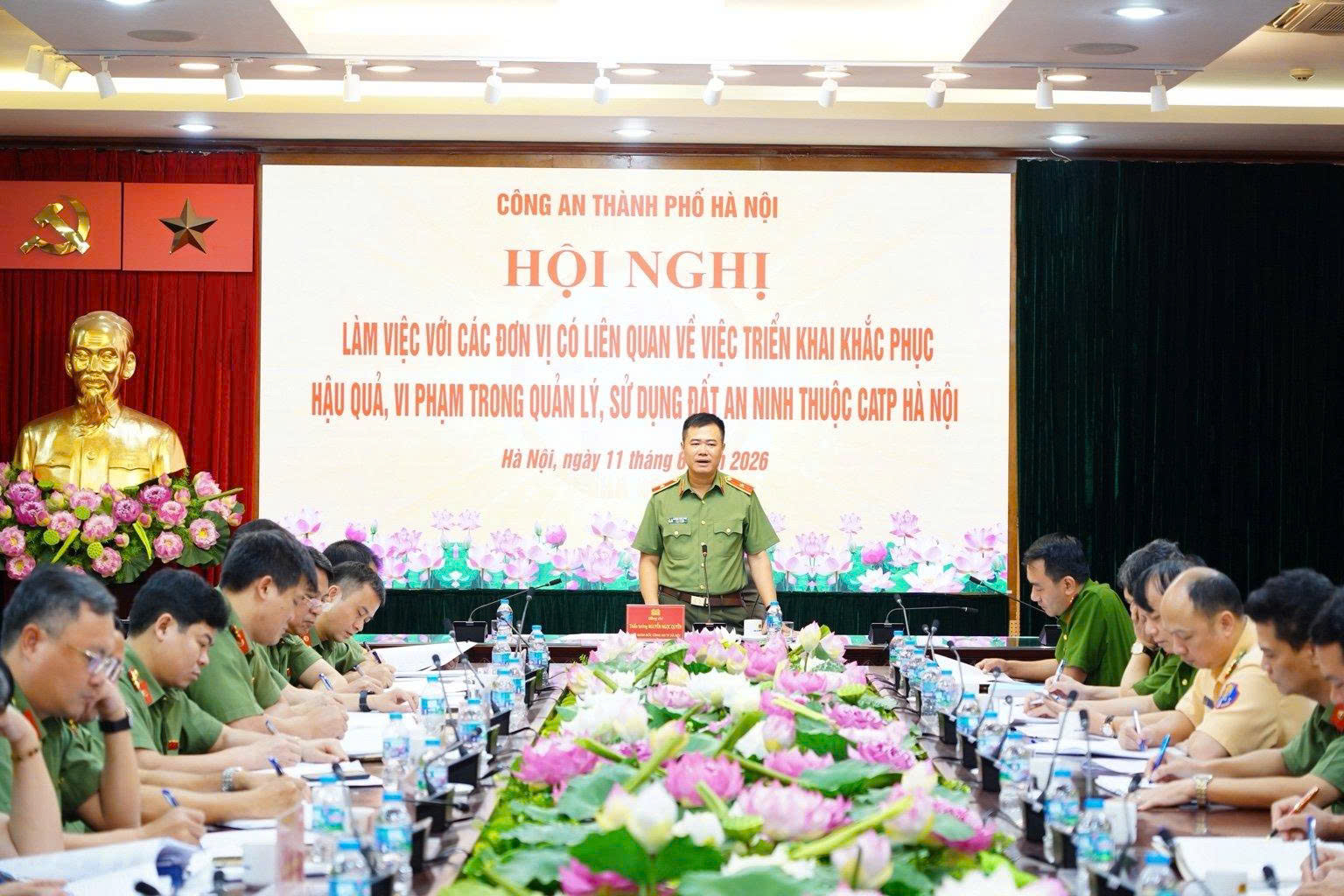Công an thành phố Hà Nội triển khai đồng bộ giải pháp xử lý tồn tại trong quản lý, sử dụng đất an ninh