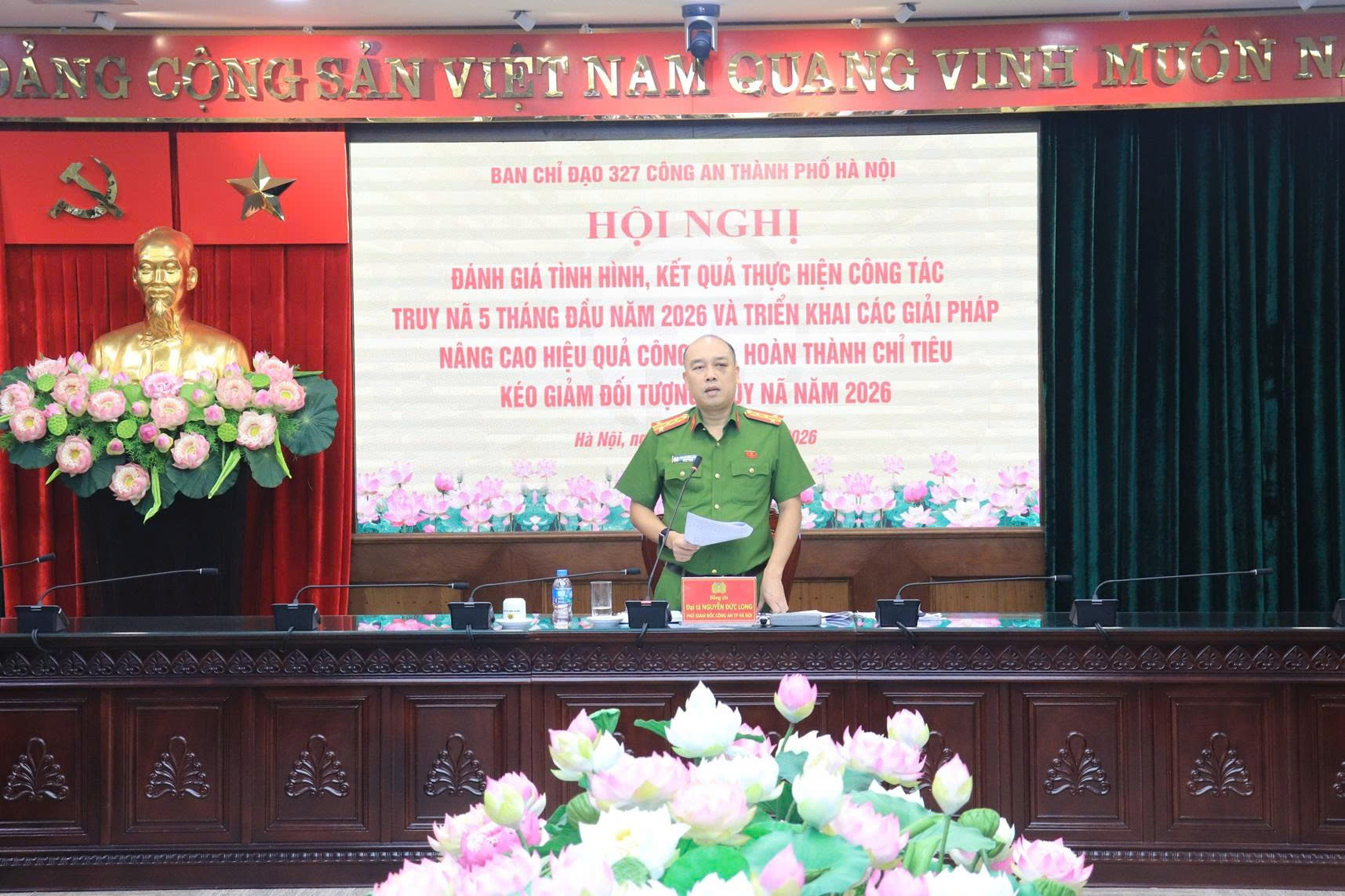 Công an thành phố Hà Nội đề ra nhiều nhiệm vụ trọng tâm nhằm hoàn thành mục tiêu kéo giảm đối tượng truy nã trong năm 2026