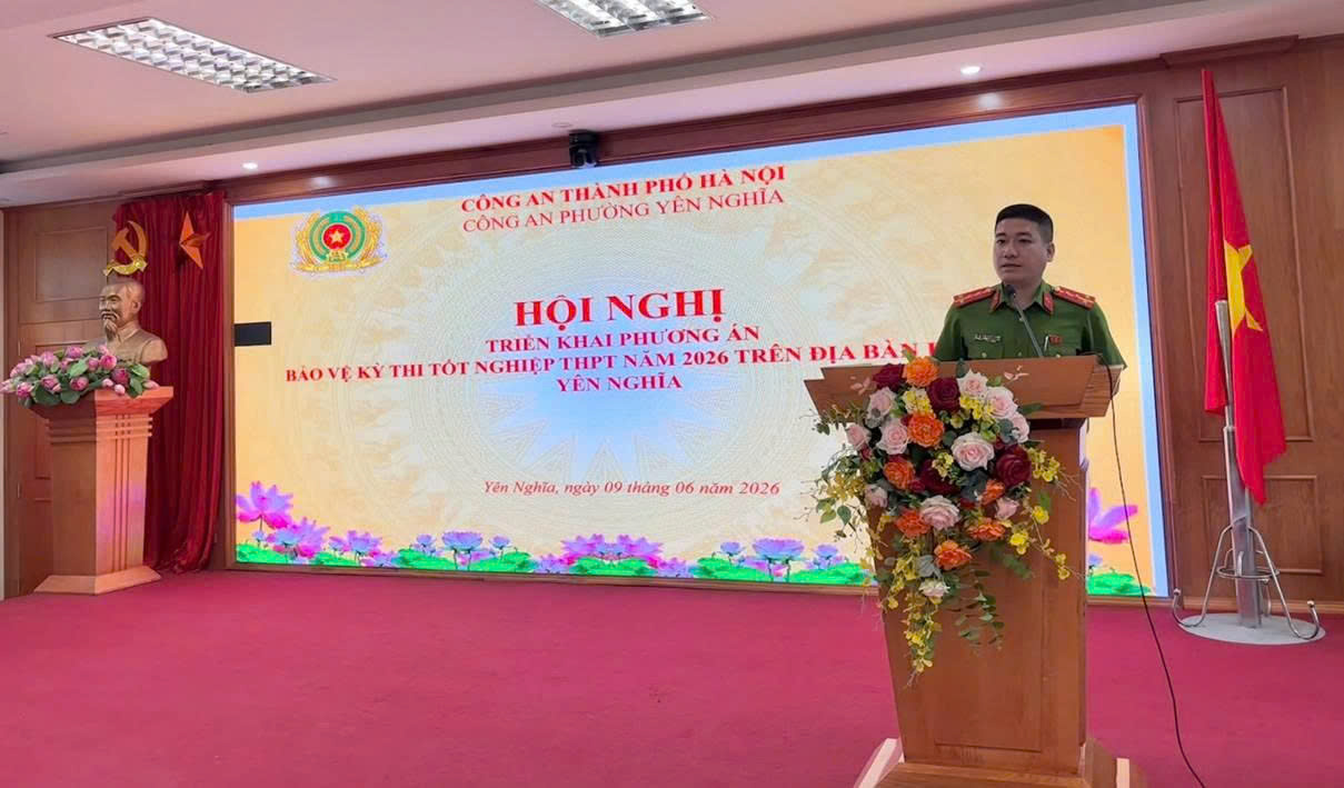 Công an phường Yên Nghĩa chủ động hoàn thiện phương án bảo đảm an ninh, an toàn Kỳ thi tốt nghiệp THPT
