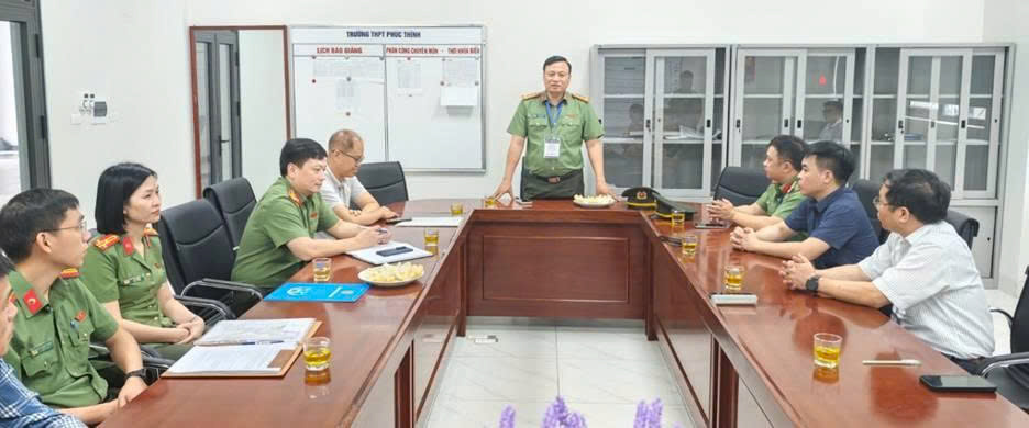 Công an thành phố Hà Nội kiểm tra, siết chặt các phương án bảo đảm an ninh cho Kỳ thi tốt nghiệp THPT năm 2026