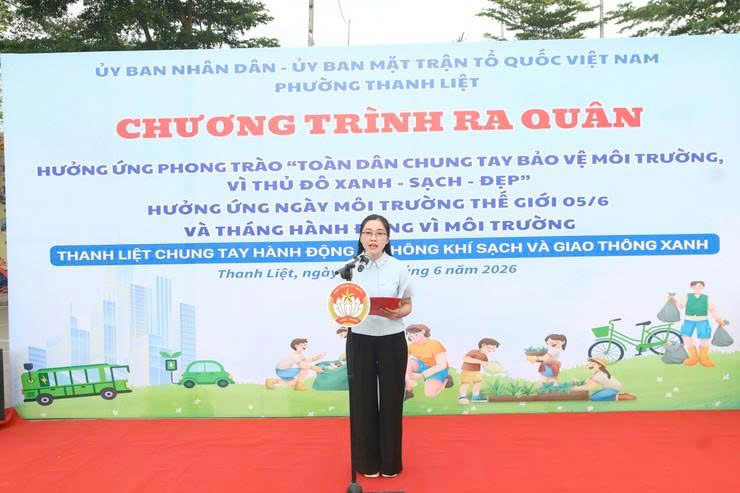 Phường Thanh Liệt lan tỏa hành động xanh, chung sức kiến tạo môi trường sống văn minh