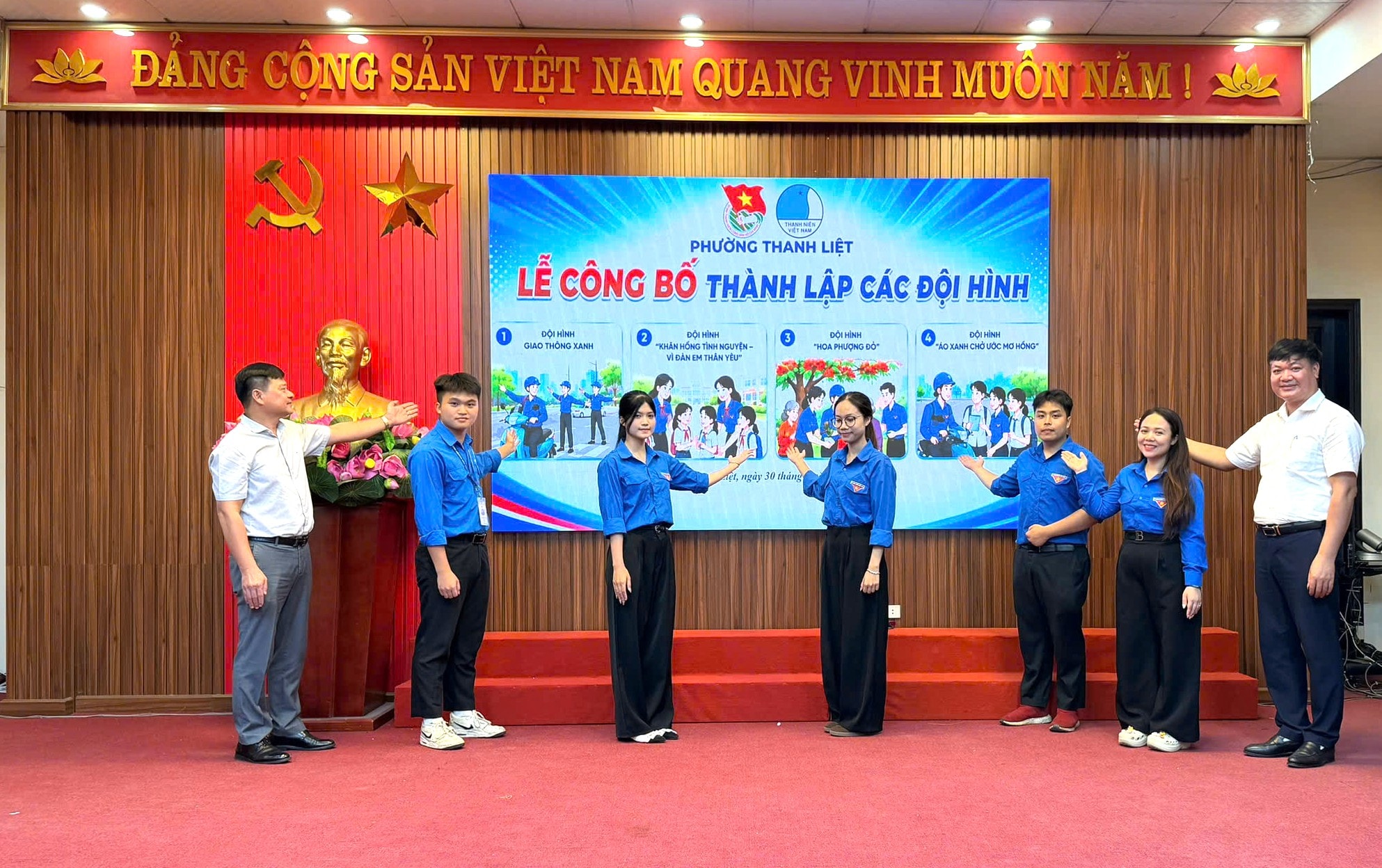 Tuổi trẻ phường Thanh Liệt ra mắt 9 đội hình tình nguyện, lan tỏa sức trẻ vì cộng đồng