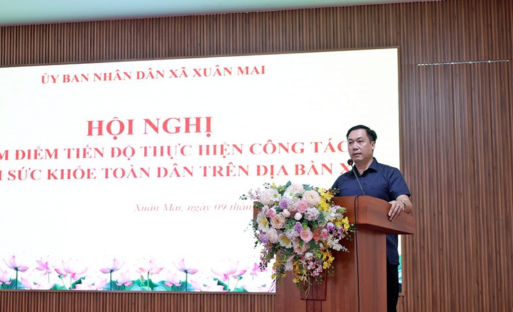 Xã Xuân Mai đẩy nhanh tiến độ khám sức khỏe toàn dân