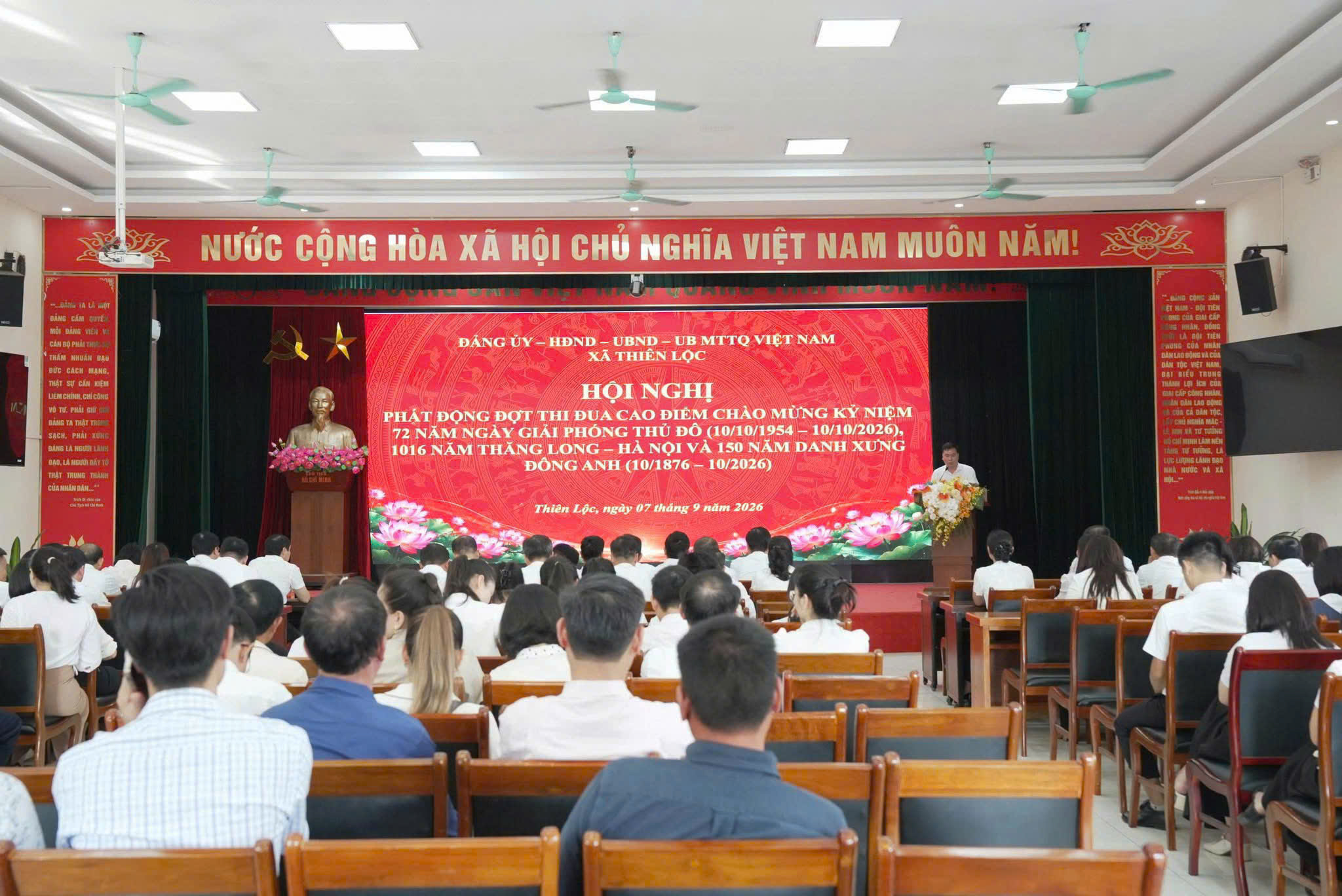 Xã Thiên Lộc phát động đợt thi đua cao điểm “Thiên Lộc vững bước đi lên”