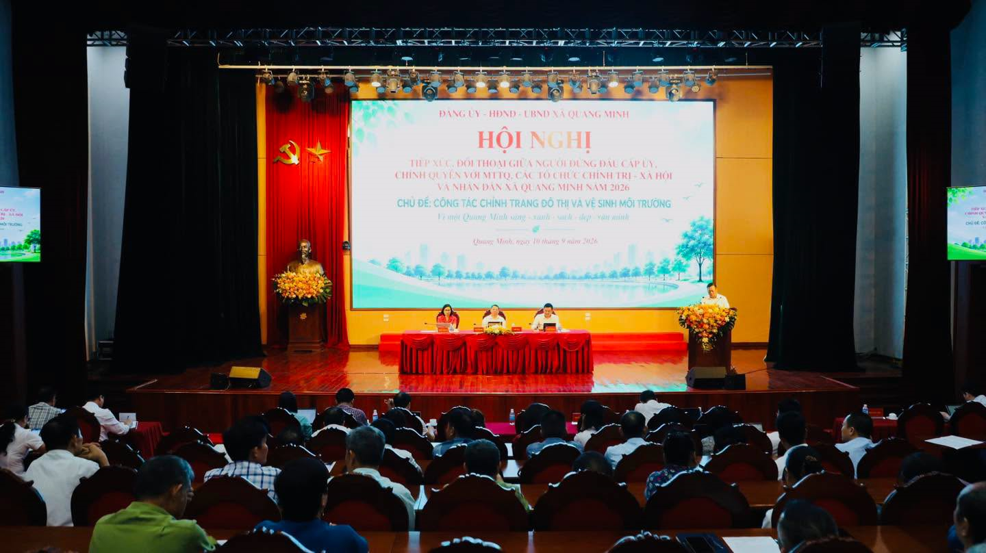 Xã Quang Minh: Đối thoại để lắng nghe nhân dân, tạo chuyển biến trong chỉnh trang đô thị và vệ sinh môi trường