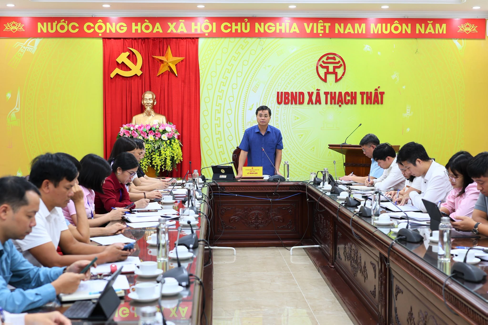 Xã Thạch Thất tập trung xử lý hơn 570 hồ sơ đất nông nghiệp sau dồn điền đổi thửa
