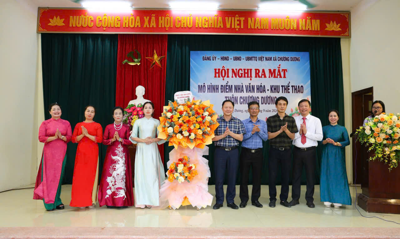Xã Chương Dương đưa “Nhà văn hóa - Khu thể thao” thành không gian sinh hoạt cộng đồng đa chức năng