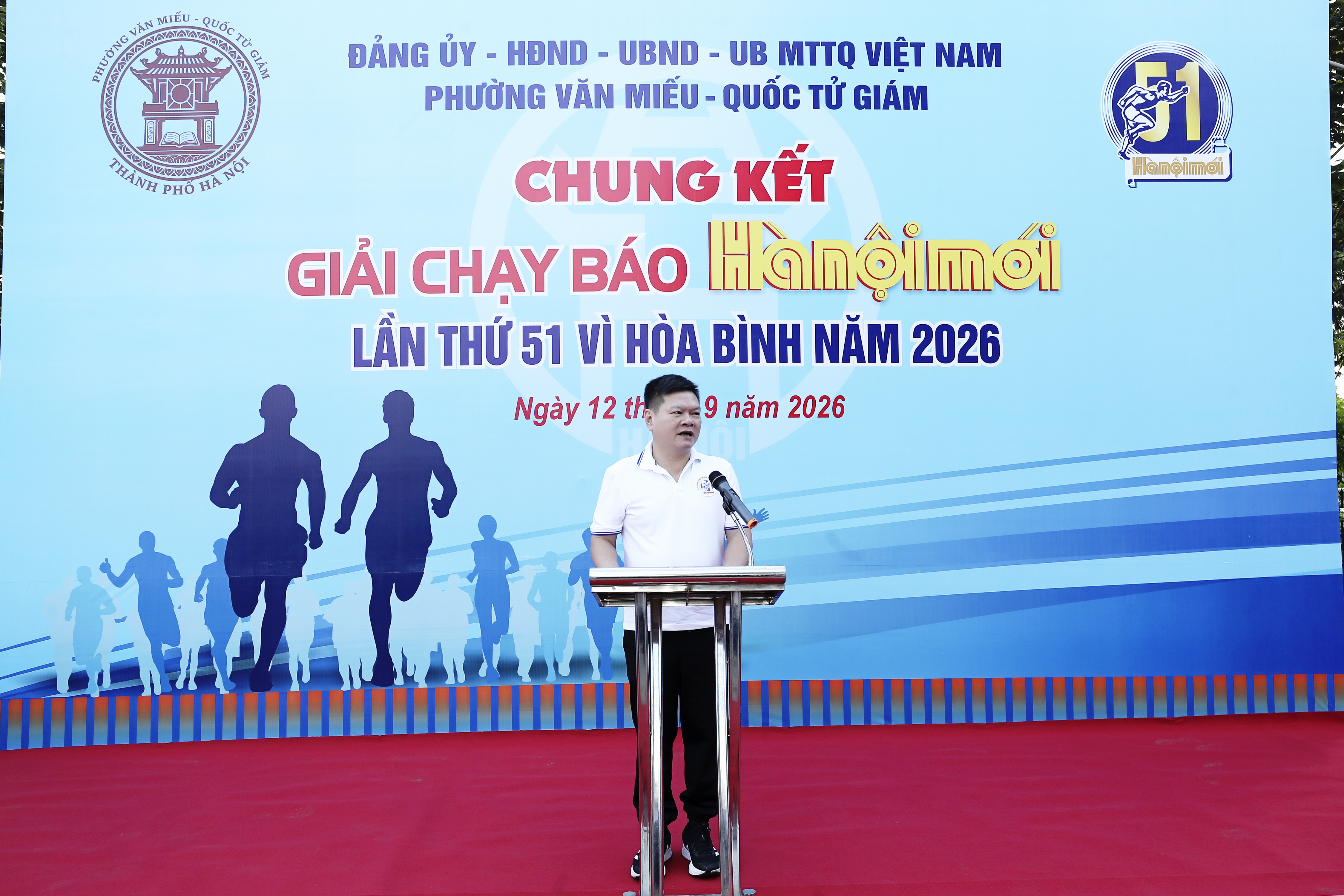 Phường Văn Miếu - Quốc Tử Giám 500 vận động viên hưởng ứng Giải chạy Báo Hànộimới - Vì hòa bình