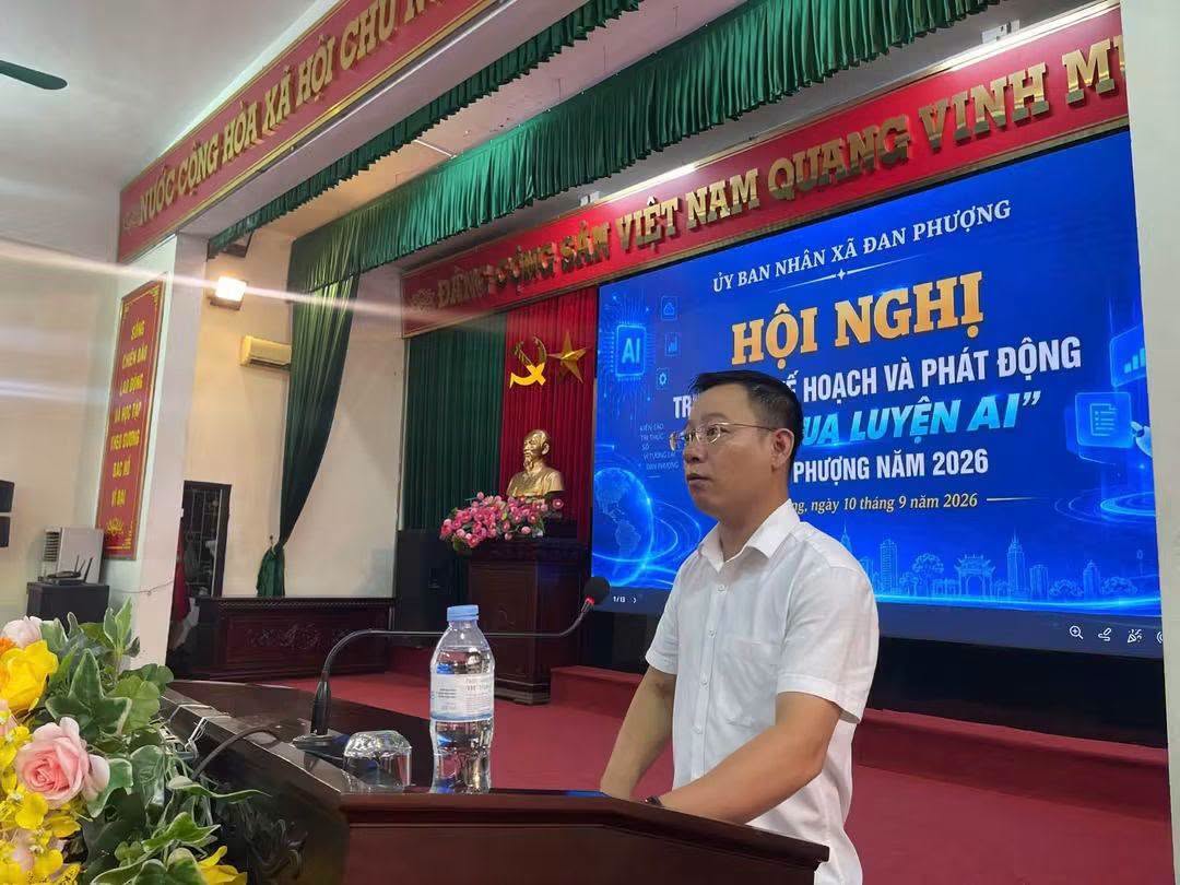 Xã Đan Phượng phát động “Cuộc đua luyện AI”, thúc đẩy ứng dụng trí tuệ nhân tạo trong công việc