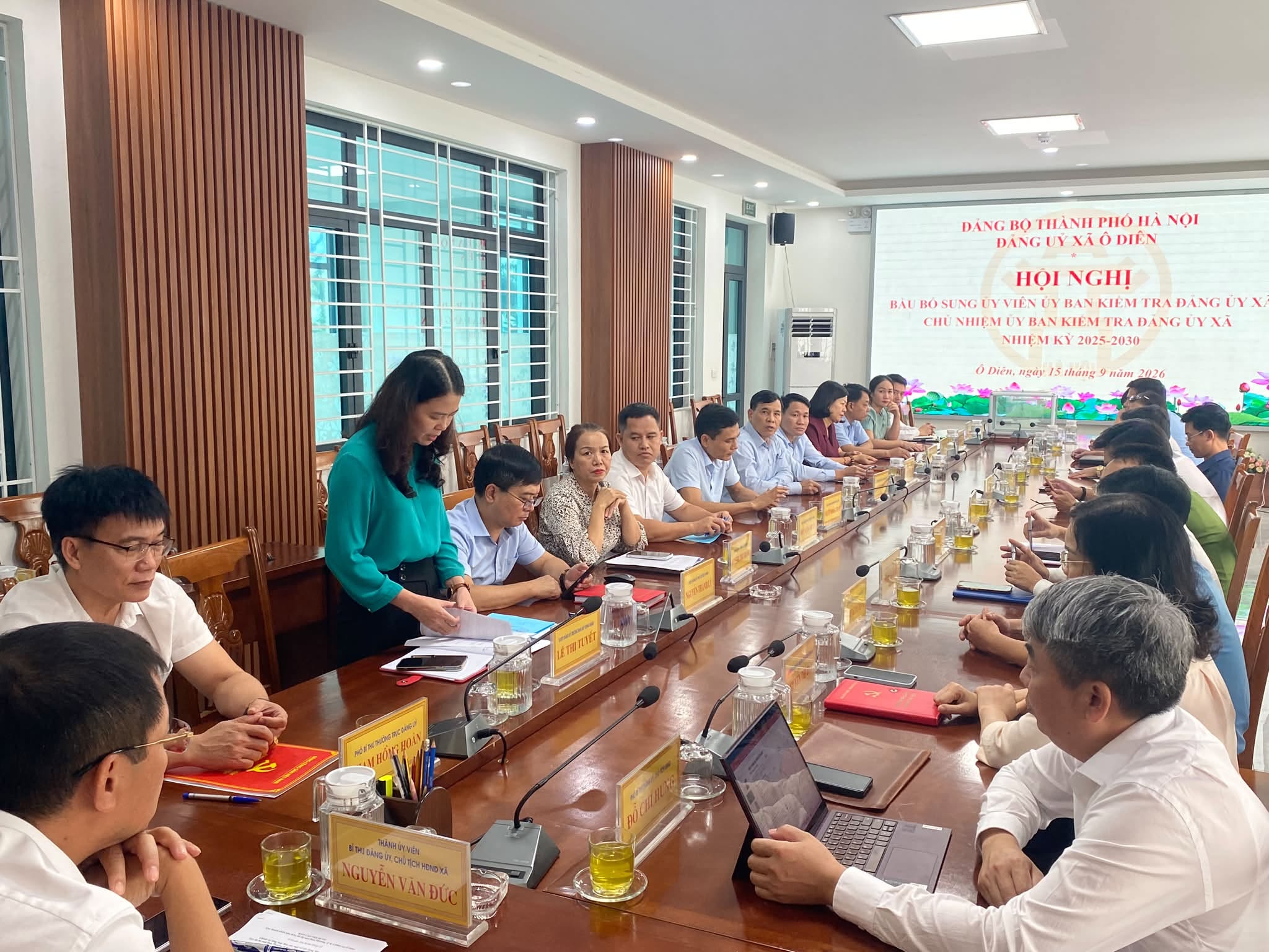 Xã Ô Diên kiện toàn các chức danh Ủy ban Kiểm tra Đảng ủy xã nhiệm kỳ 2025-2030