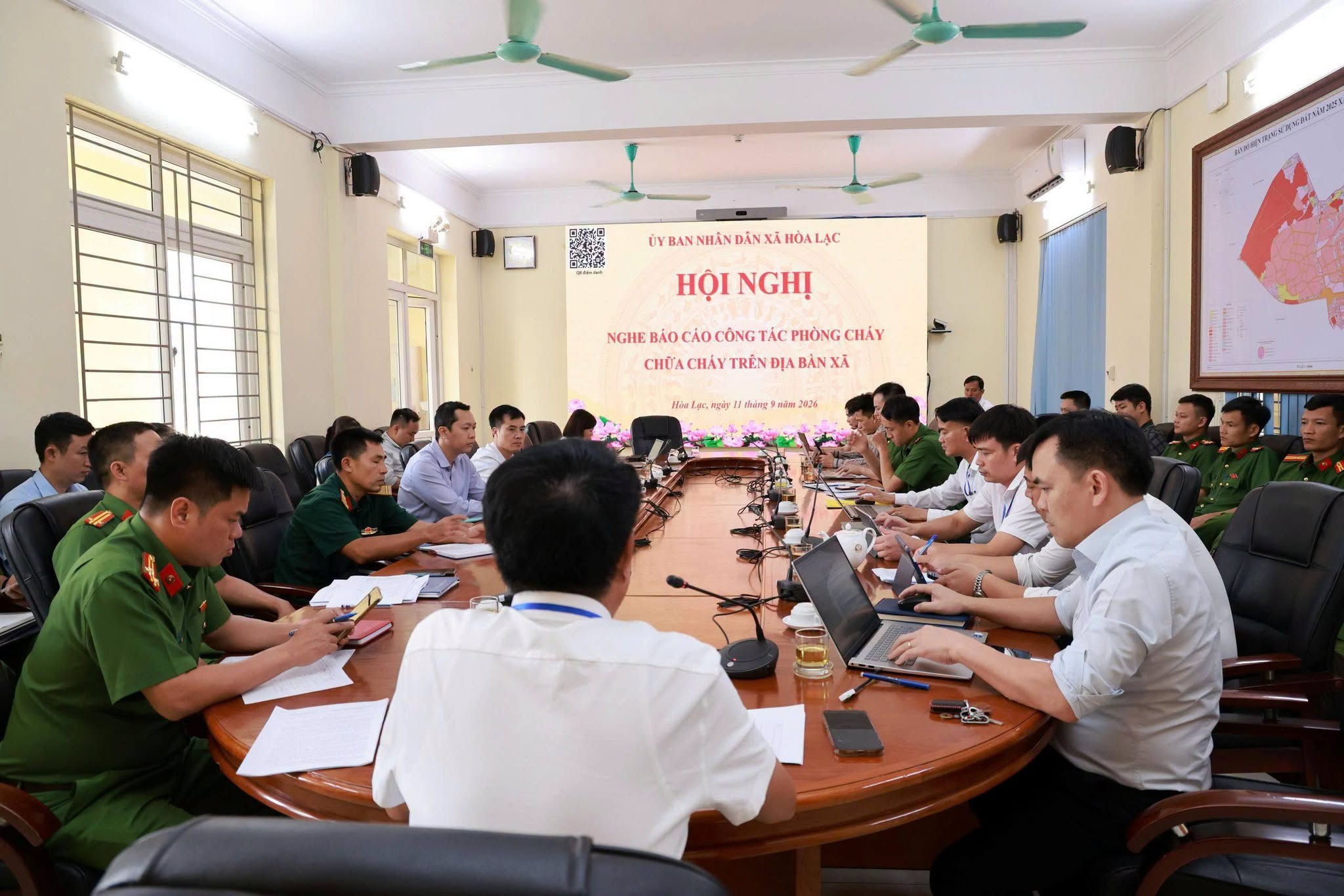 Xã Hòa Lạc tổng rà soát nguy cơ cháy, nổ tại nhà trọ và cơ sở kinh doanh