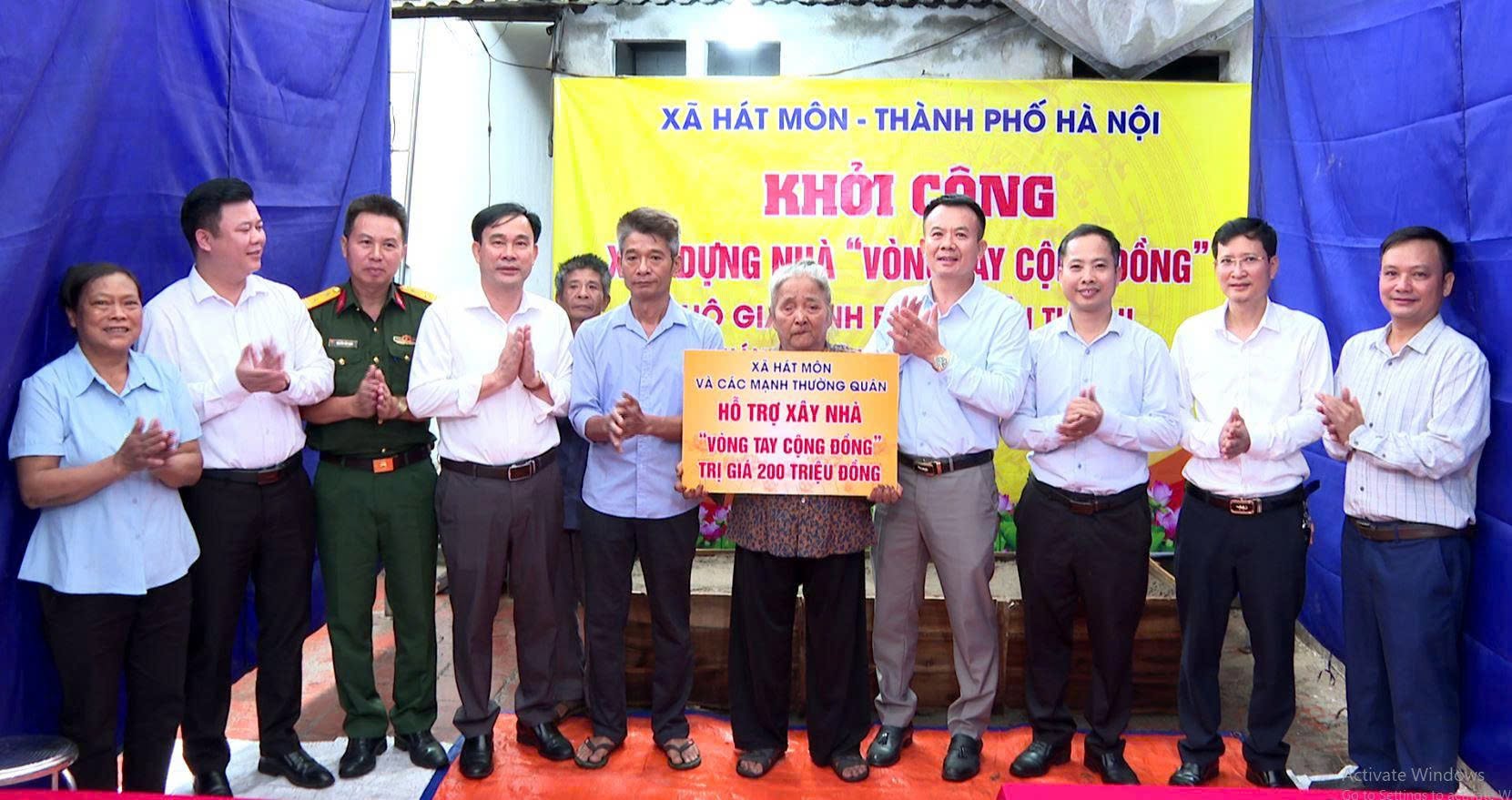 Xã Hát Môn nối dài “Vòng tay cộng đồng”, thêm những mái ấm từ nguồn lực xã hội