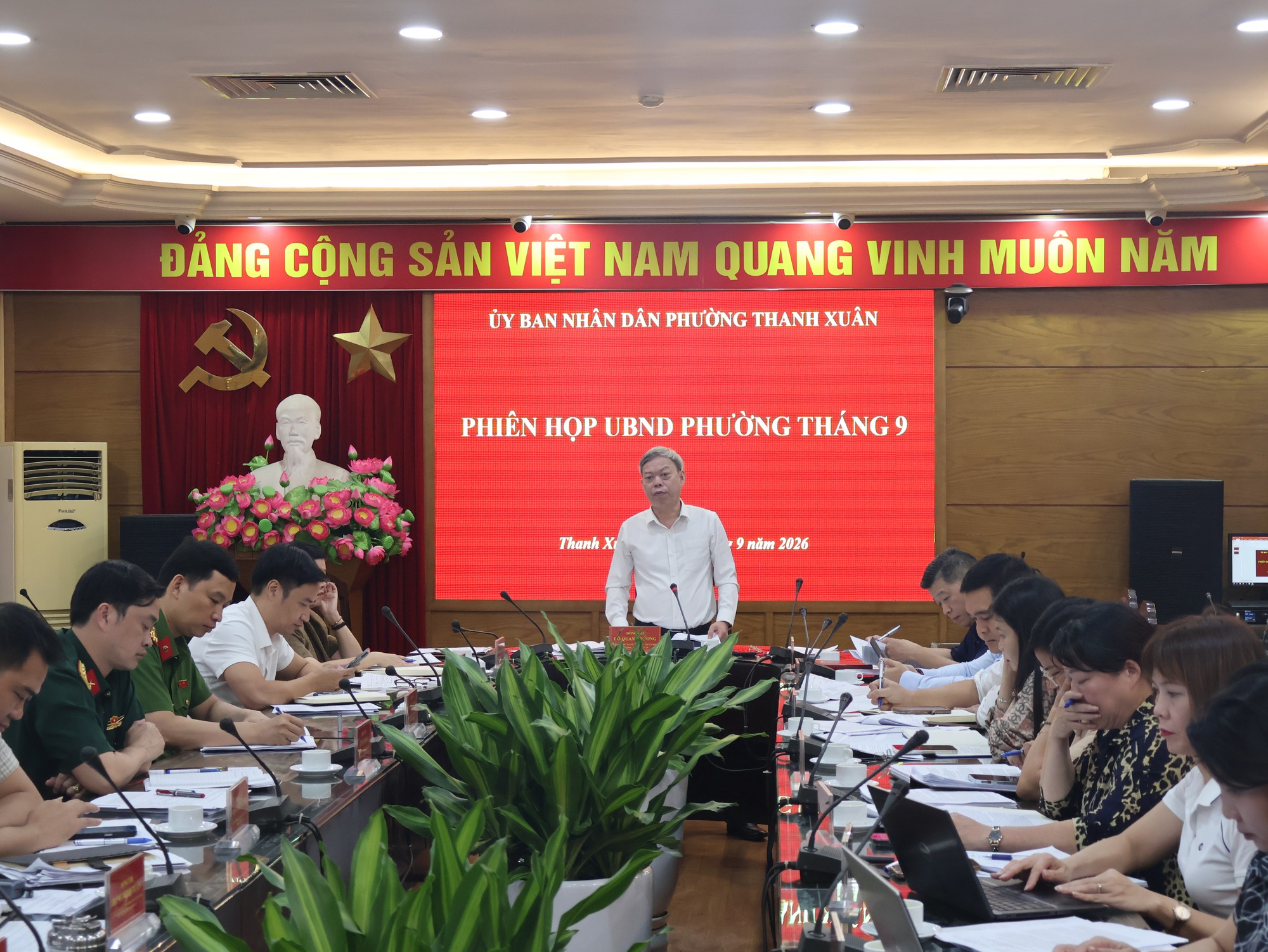 Phường Thanh Xuân tập trung tháo gỡ điểm nghẽn, tăng tốc triển khai nhiệm vụ cuối năm 2026