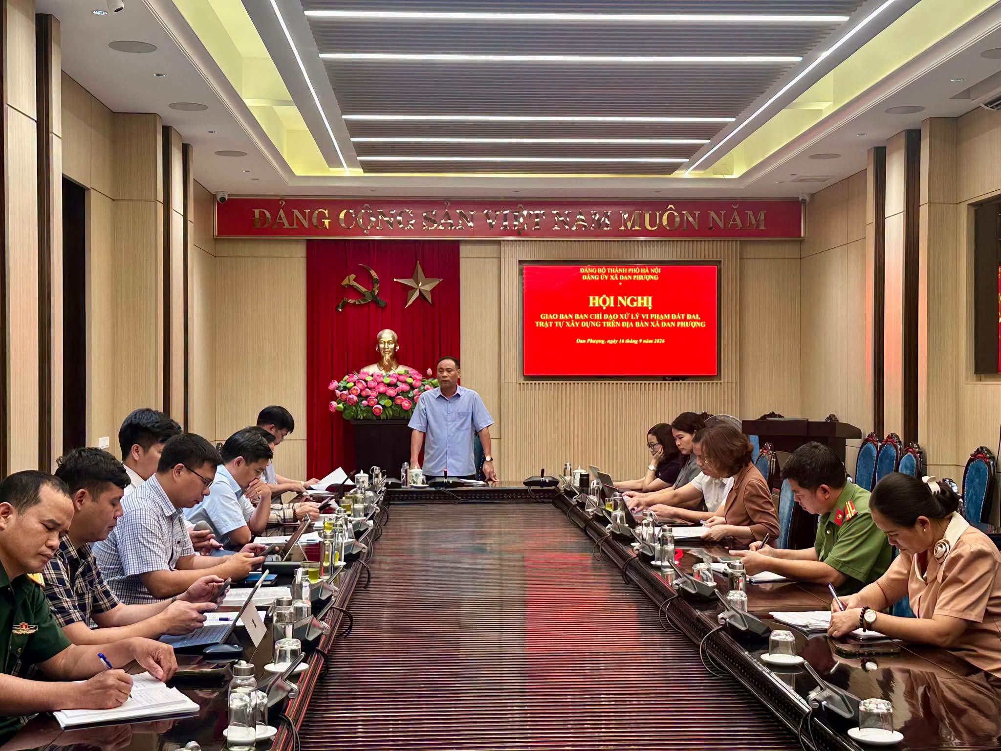 Xã Đan Phượng kiên quyết xử lý vi phạm đất đai, không để phát sinh điểm nóng từ cơ sở