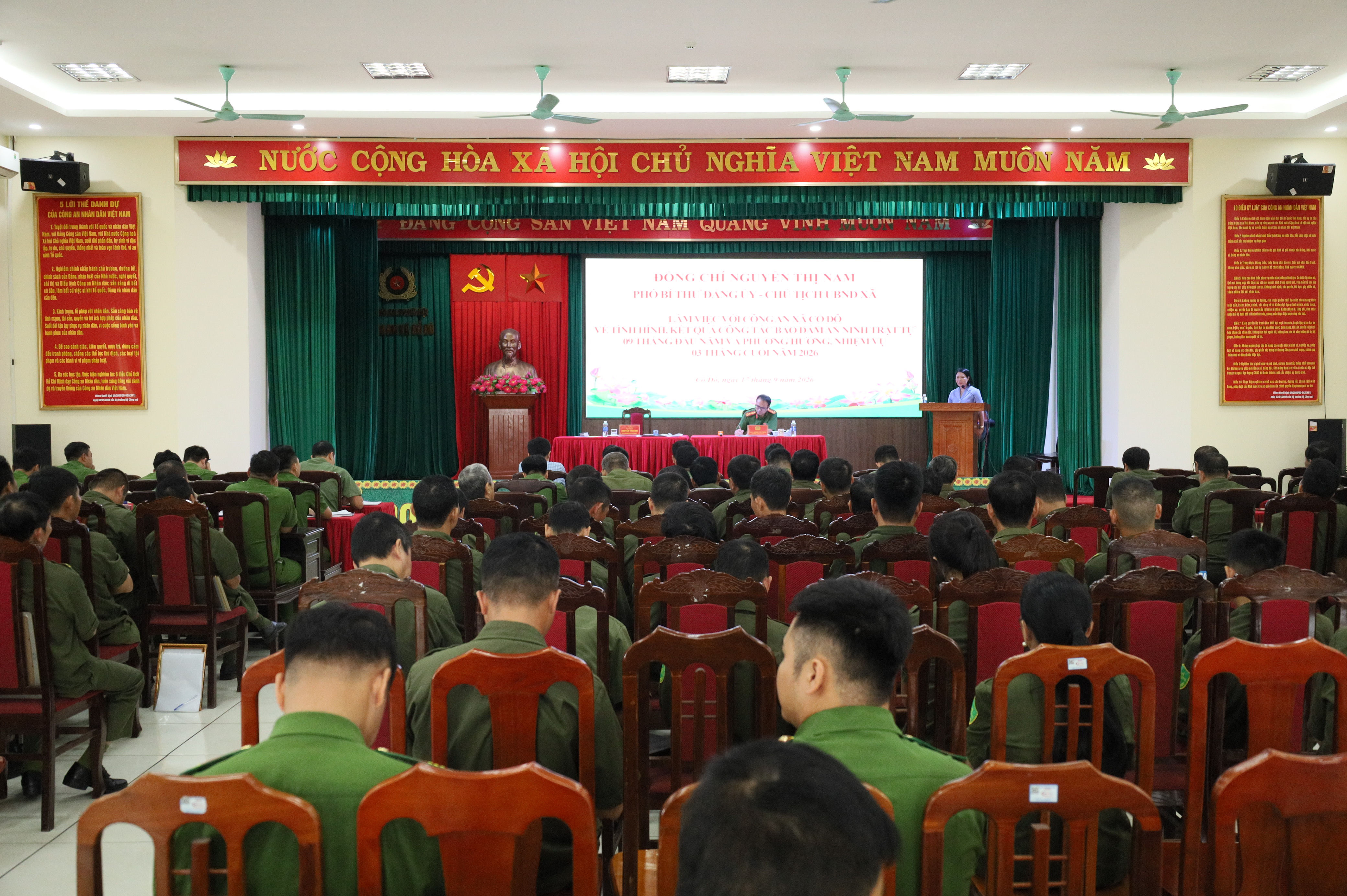 Xã Cổ Đô chủ động xử lý các vấn đề an ninh, trật tự từ cơ sở