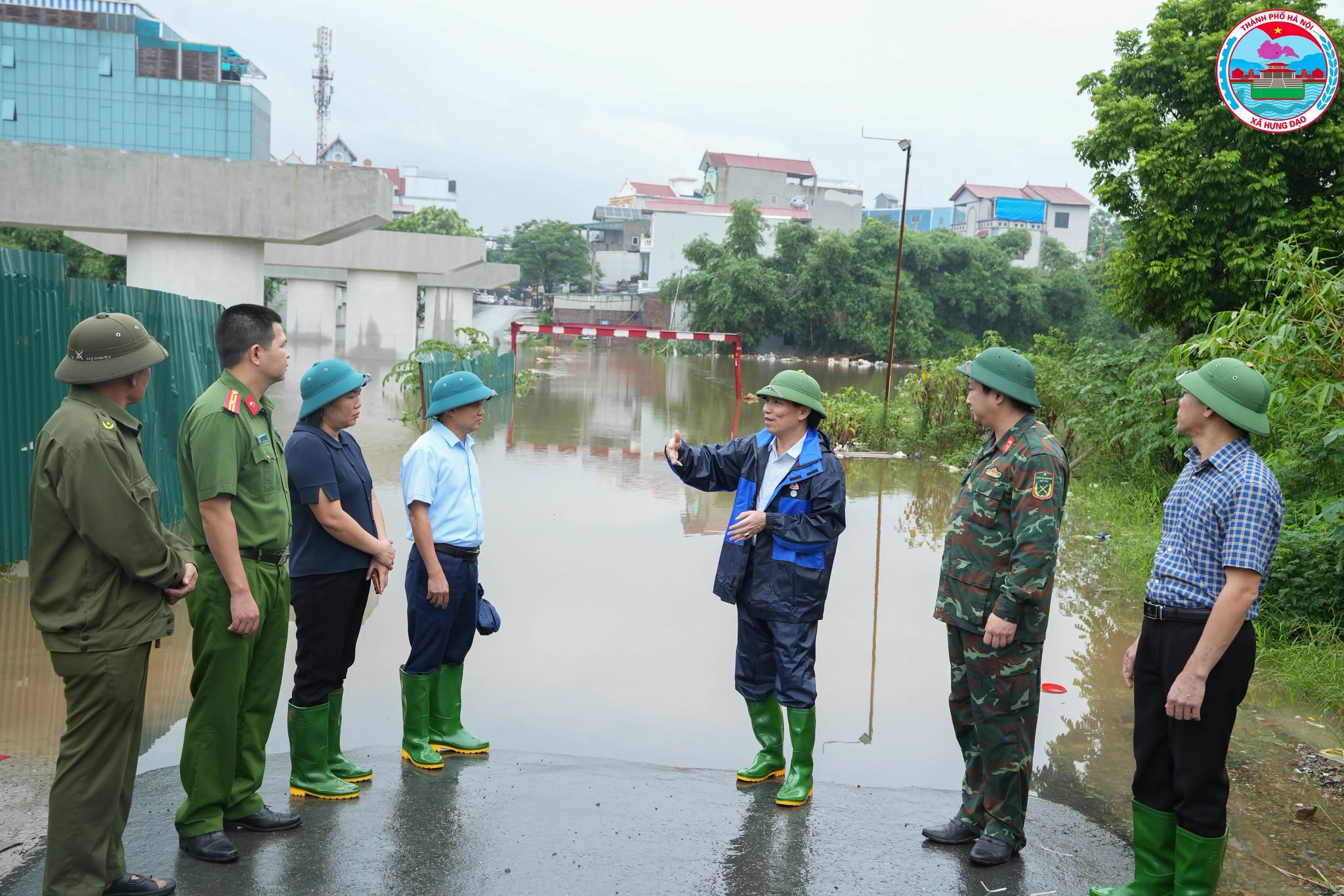 Xã Hưng Đạo chủ động phương án ứng phó và kịp thời xử lý các tình huống phát sinh trong mùa mưa, lũ