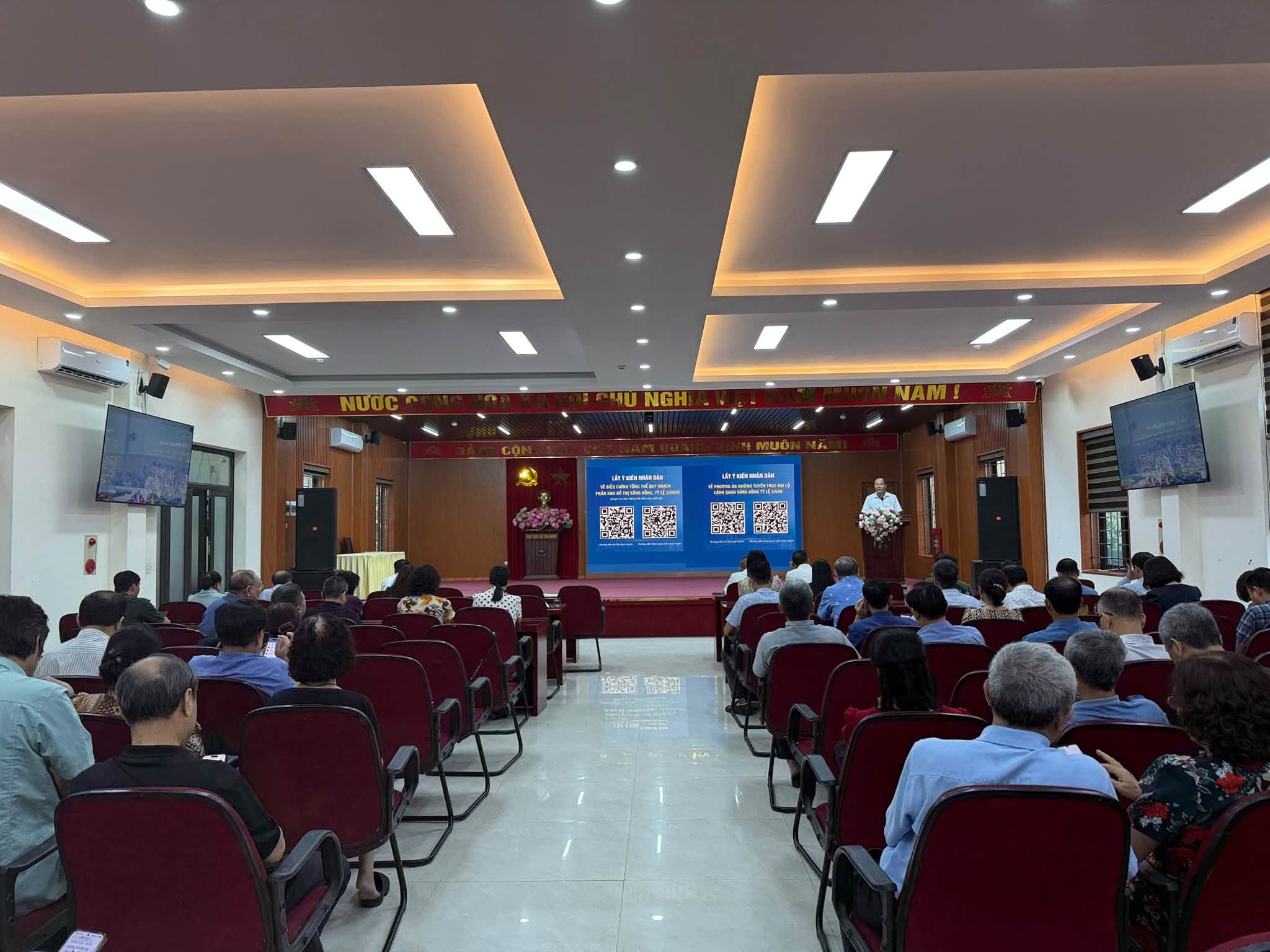Phường Định Công triển khai tuyên truyền, lấy ý kiến nhân dân về Điều chỉnh tổng thể Quy hoạch phân khu đô thị sông Hồng