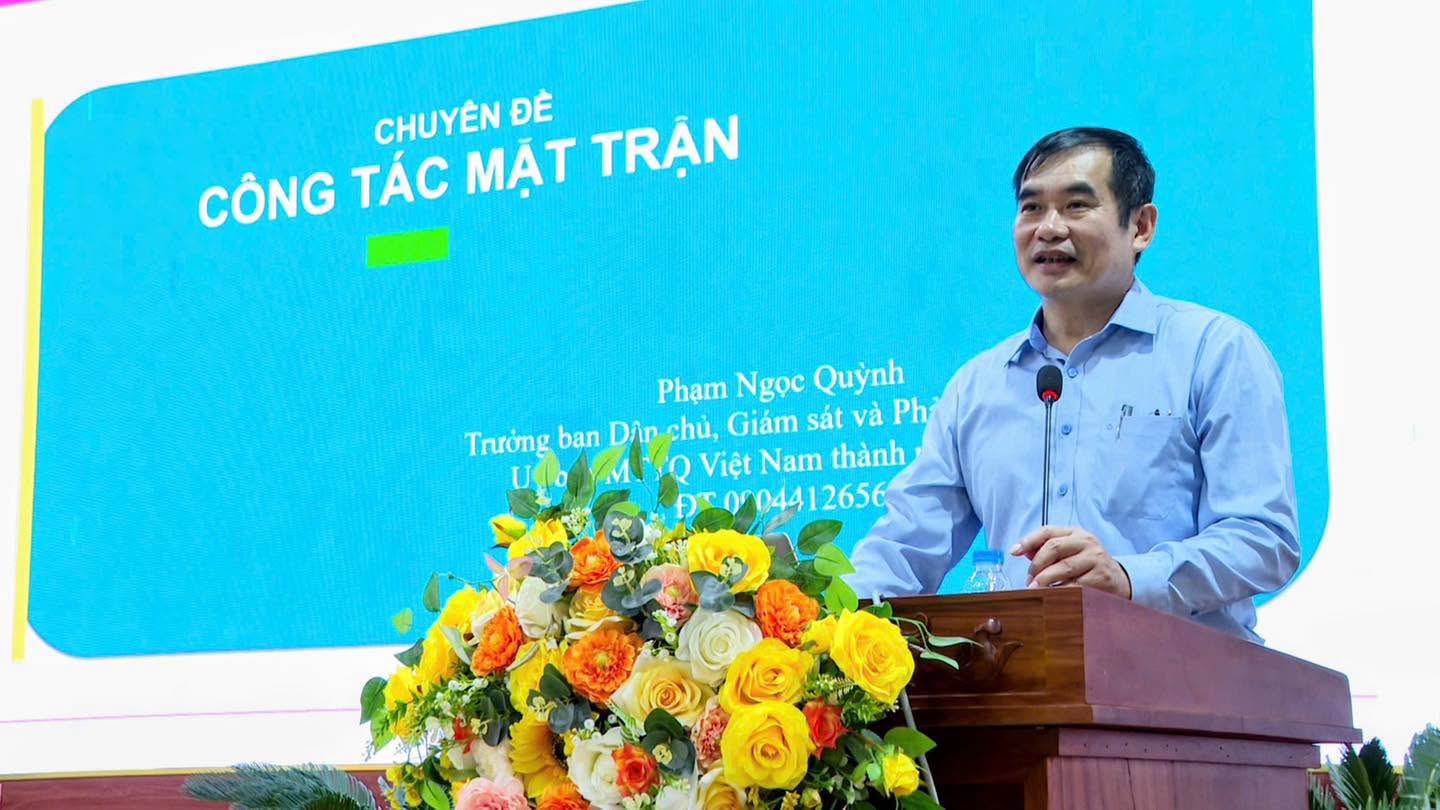 Xã Tam Hưng nâng kỹ năng giám sát, phản biện xã hội cho lực lượng Mặt trận từ cơ sở
