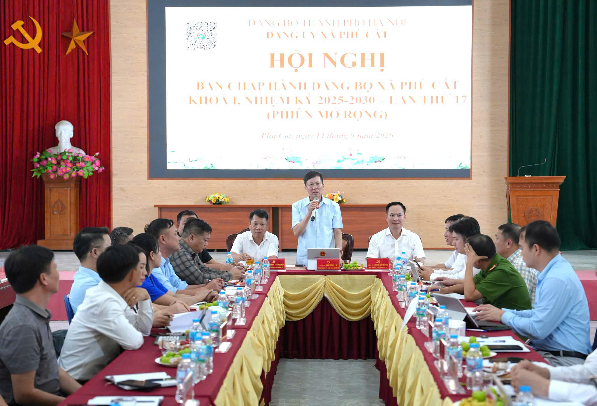 Hội nghị lần thứ 15 Ban Chấp hành Đảng bộ xã Phú Cát khóa I, nhiệm kỳ 2025-2030: Tập trung tháo gỡ các “điểm nghẽn” cuối năm