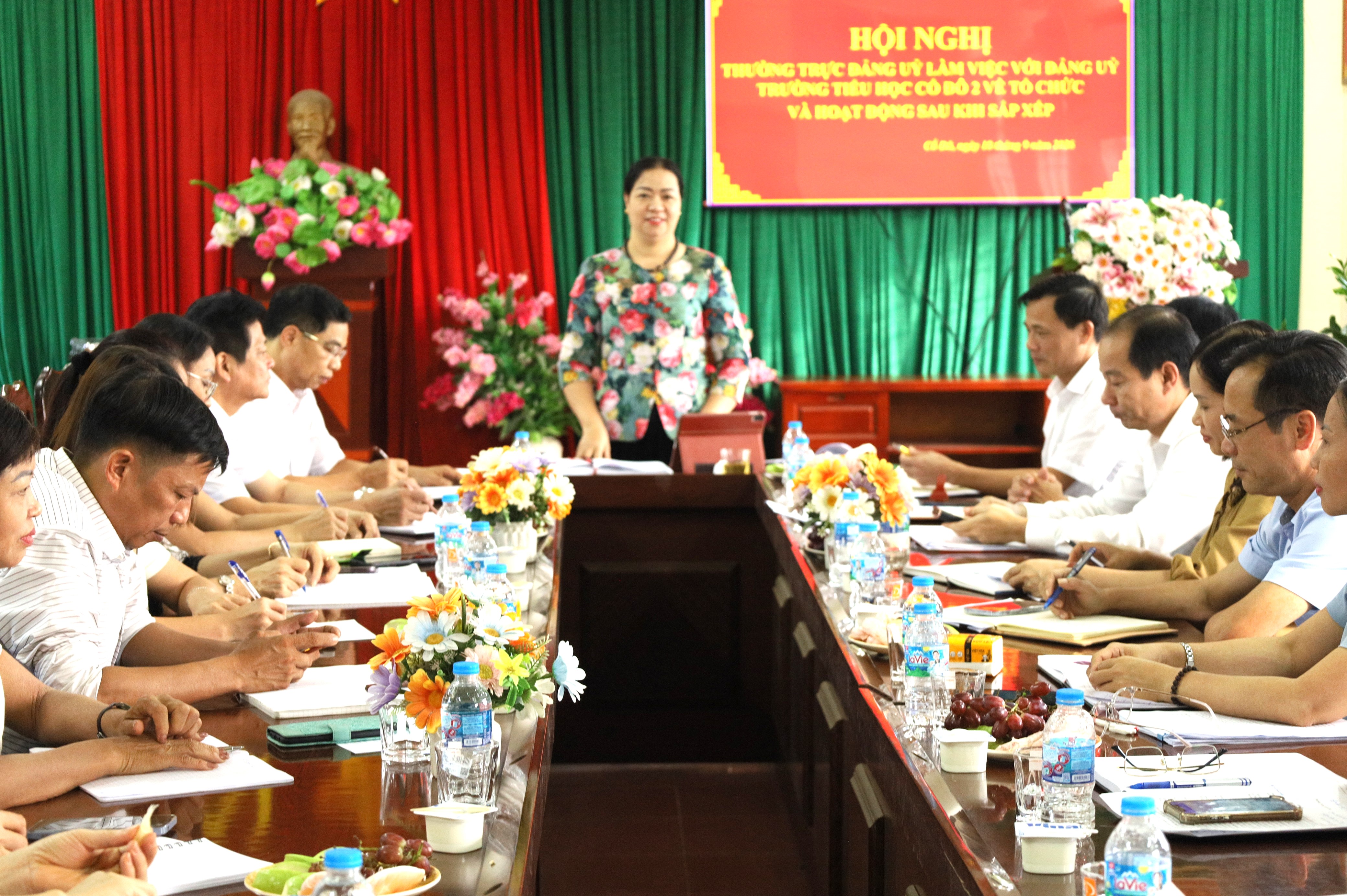 Xã Cổ Đô nâng chất lượng tổ chức Đảng trong trường học, siết chặt an toàn bữa ăn bán trú