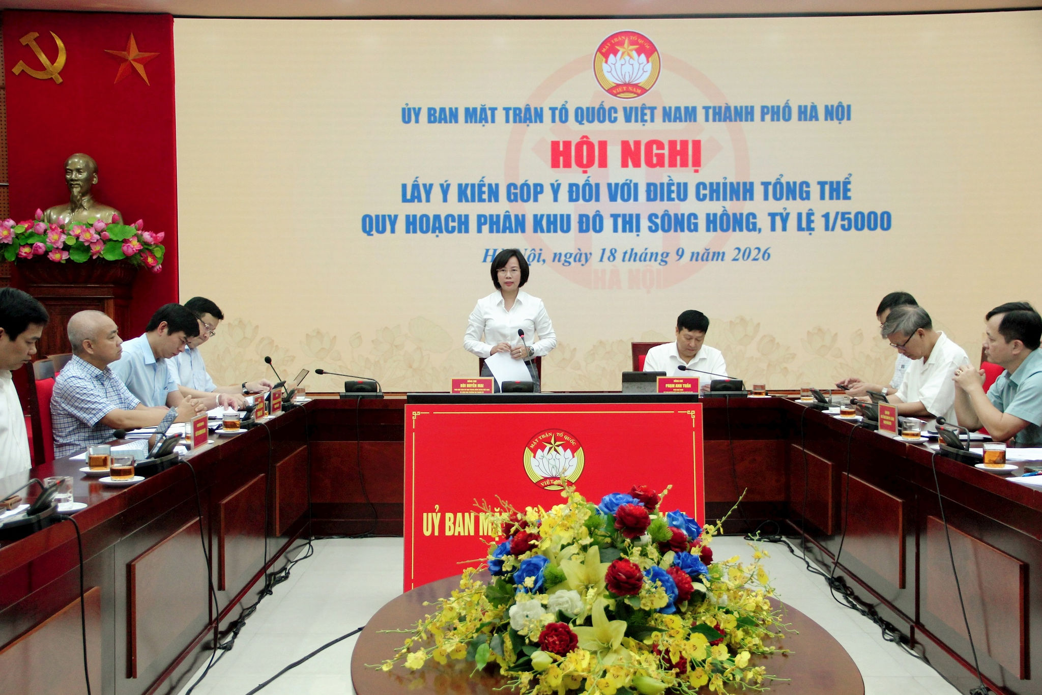 Uỷ ban Mặt trận Tổ quốc Việt Nam thành phố Hà Nội lấy ý kiến nhân dân đối với Điều chỉnh tổng thể Quy hoạch phân khu đô thị sông Hồng