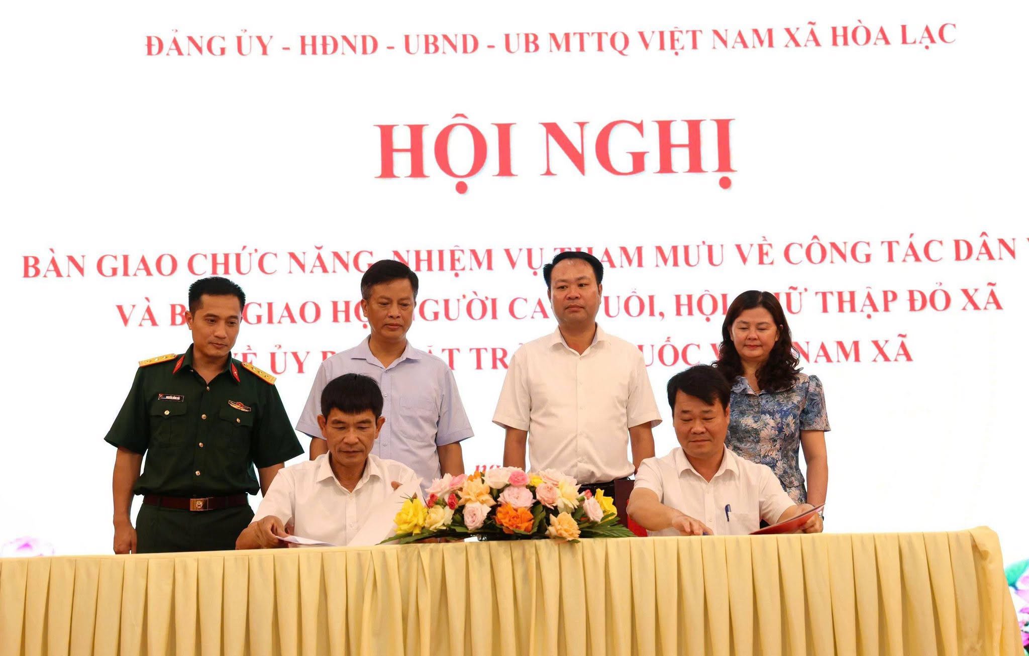 Xã Hòa Lạc kiện toàn đầu mối tham mưu công tác dân vận, phát huy sức mạnh MTTQ và các tổ chức hội